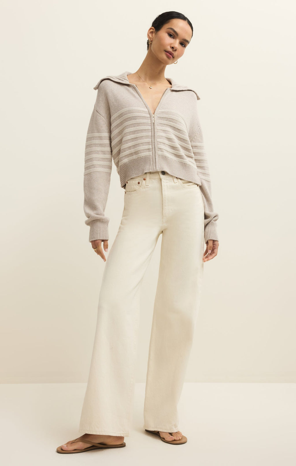 Kovac Cropped Sweater Jacket
