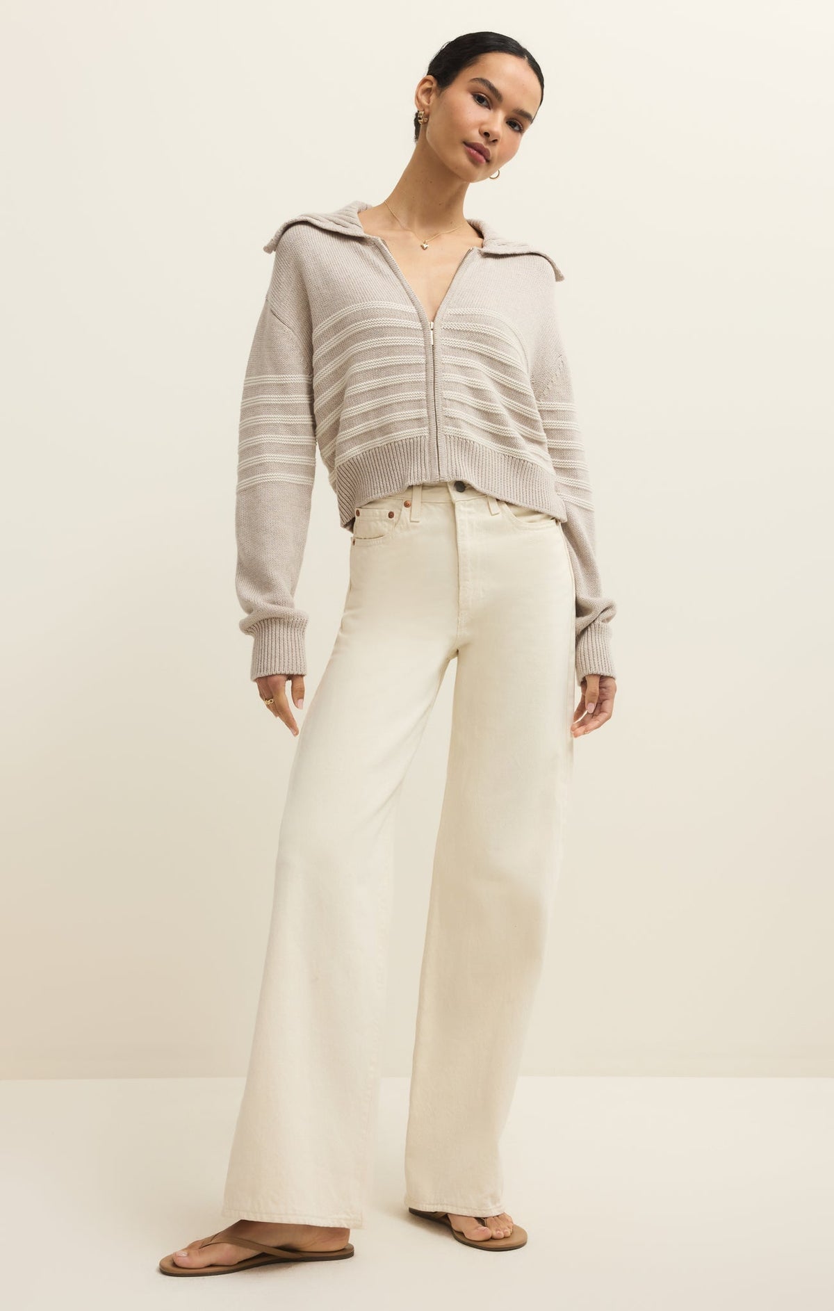 Kovac Cropped Sweater Jacket