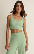 Zoe Silky Rib Tank Bra