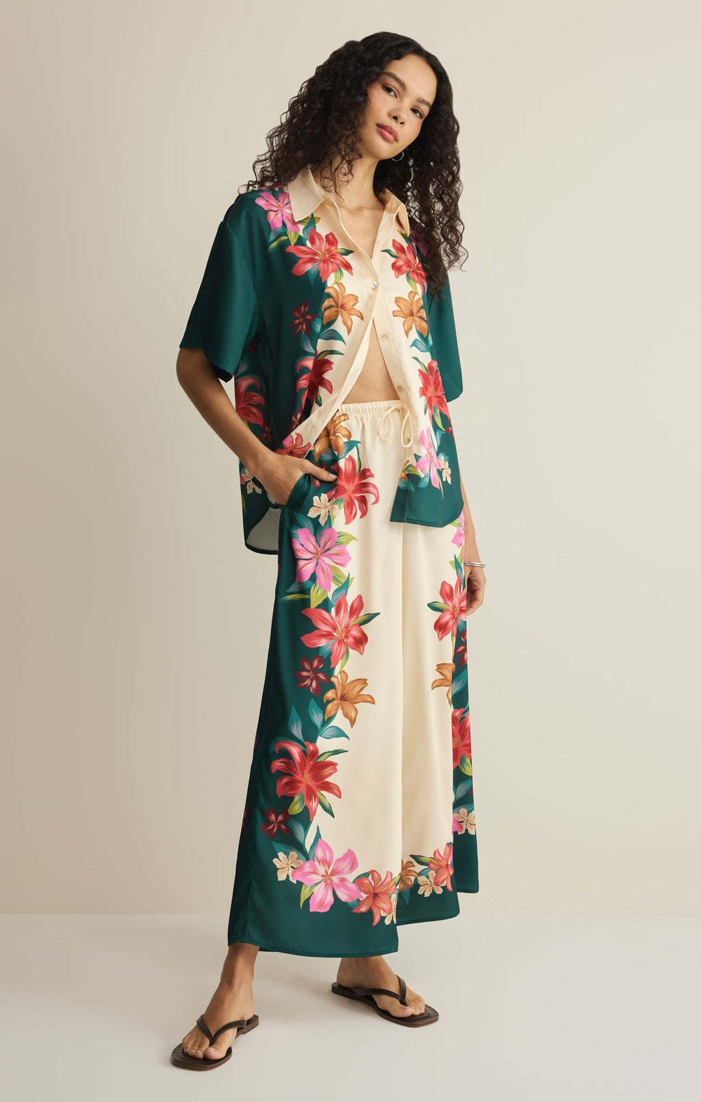 Lani Floral Button Up