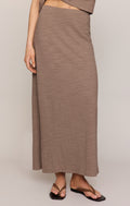 Delavine Textured Midi Skirt