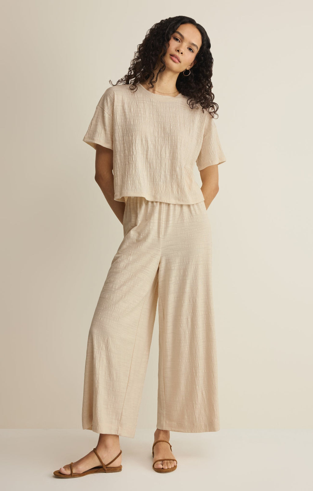 Sway Textured Cropped Tee