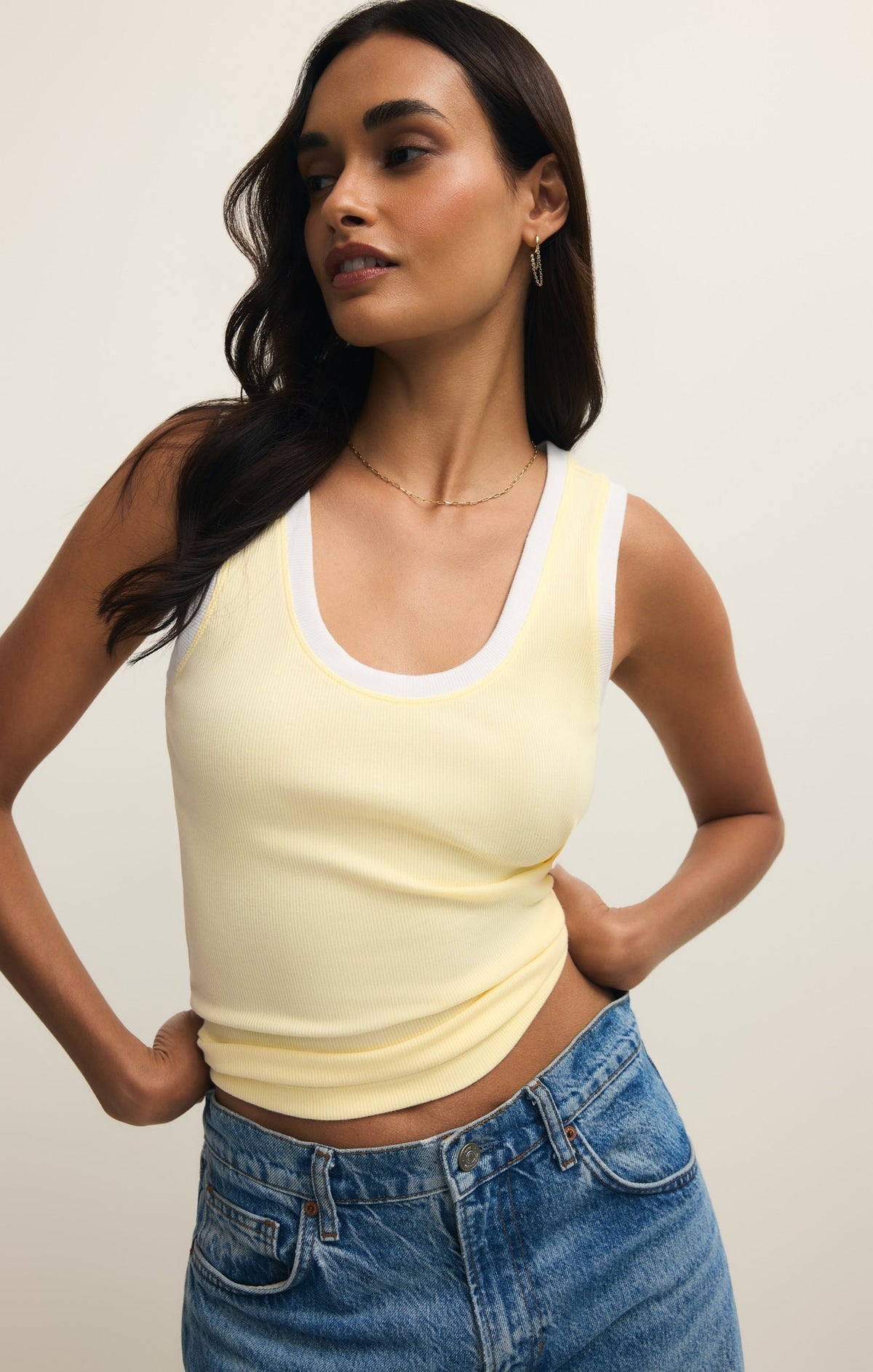 Sirena Contrast Rib Tank