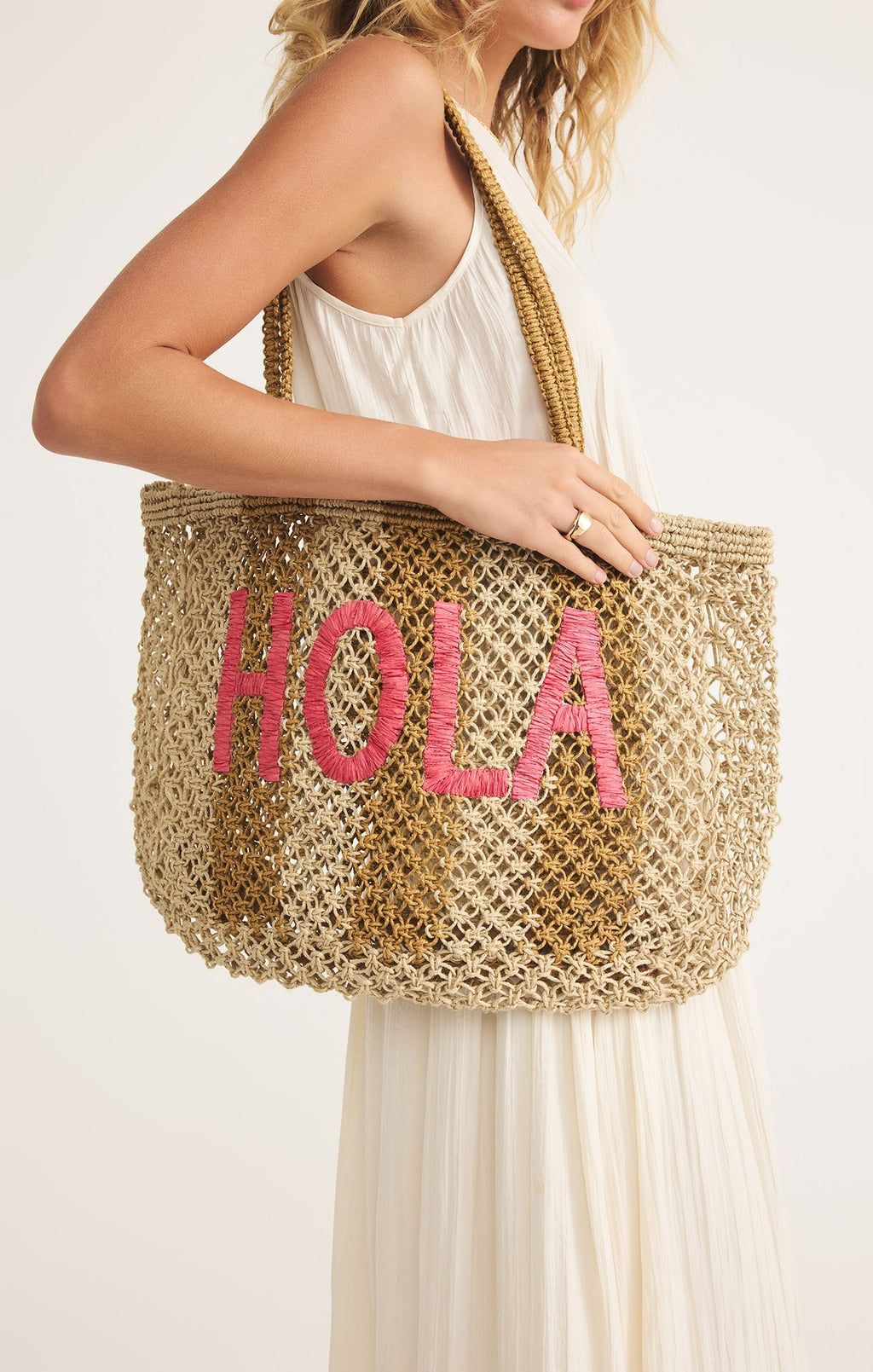 Woven Jute Tote Bag