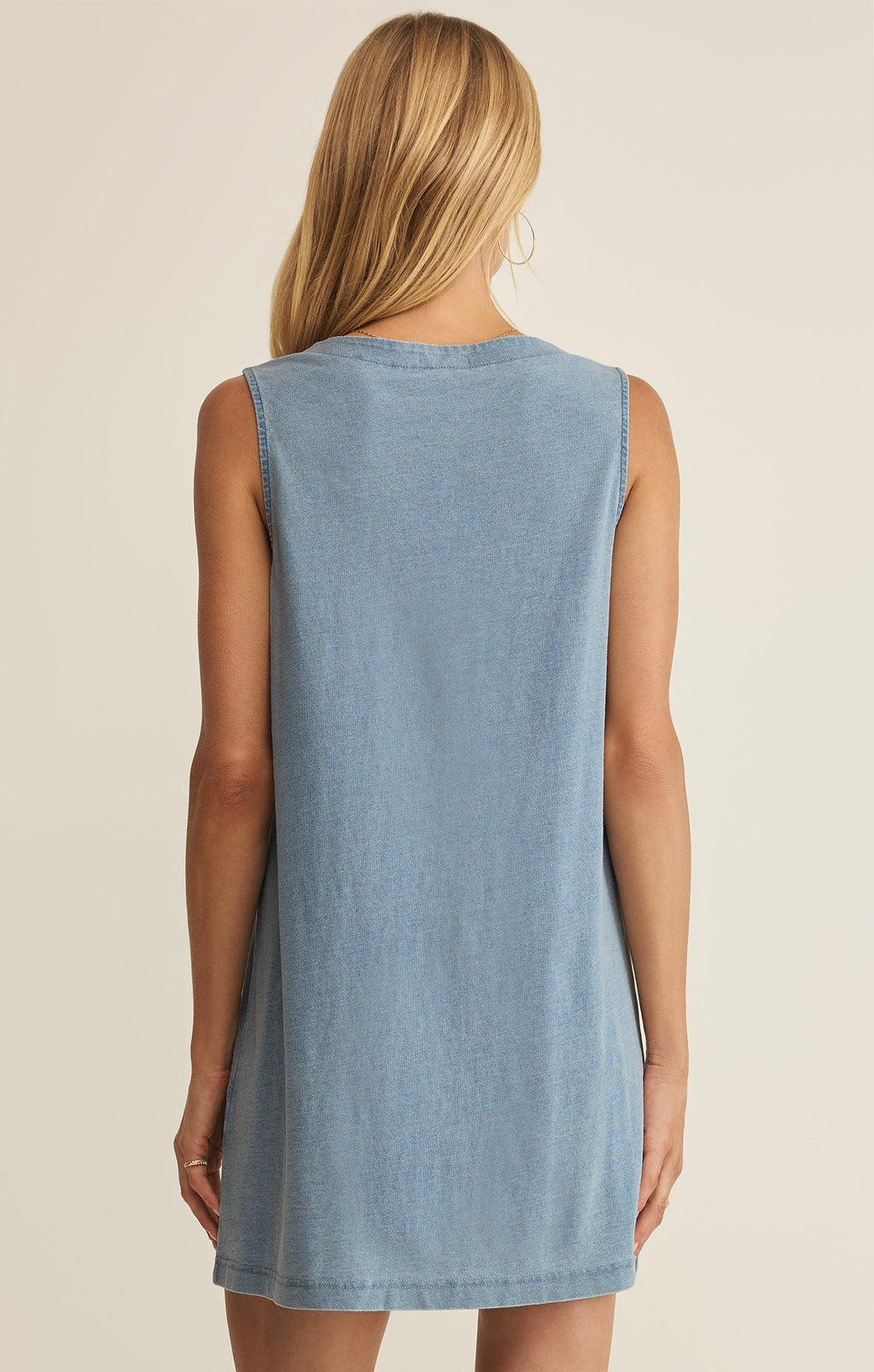 Solace Jersey Denim Mini Dress