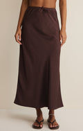 Viva Satin Midi Skirt