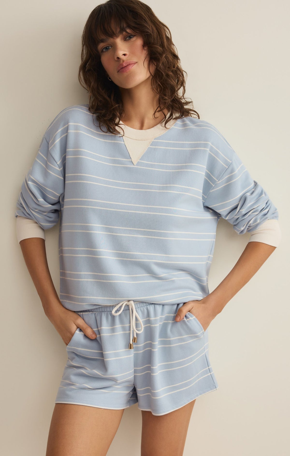 Stand Out Striped Modal Sweatshirt