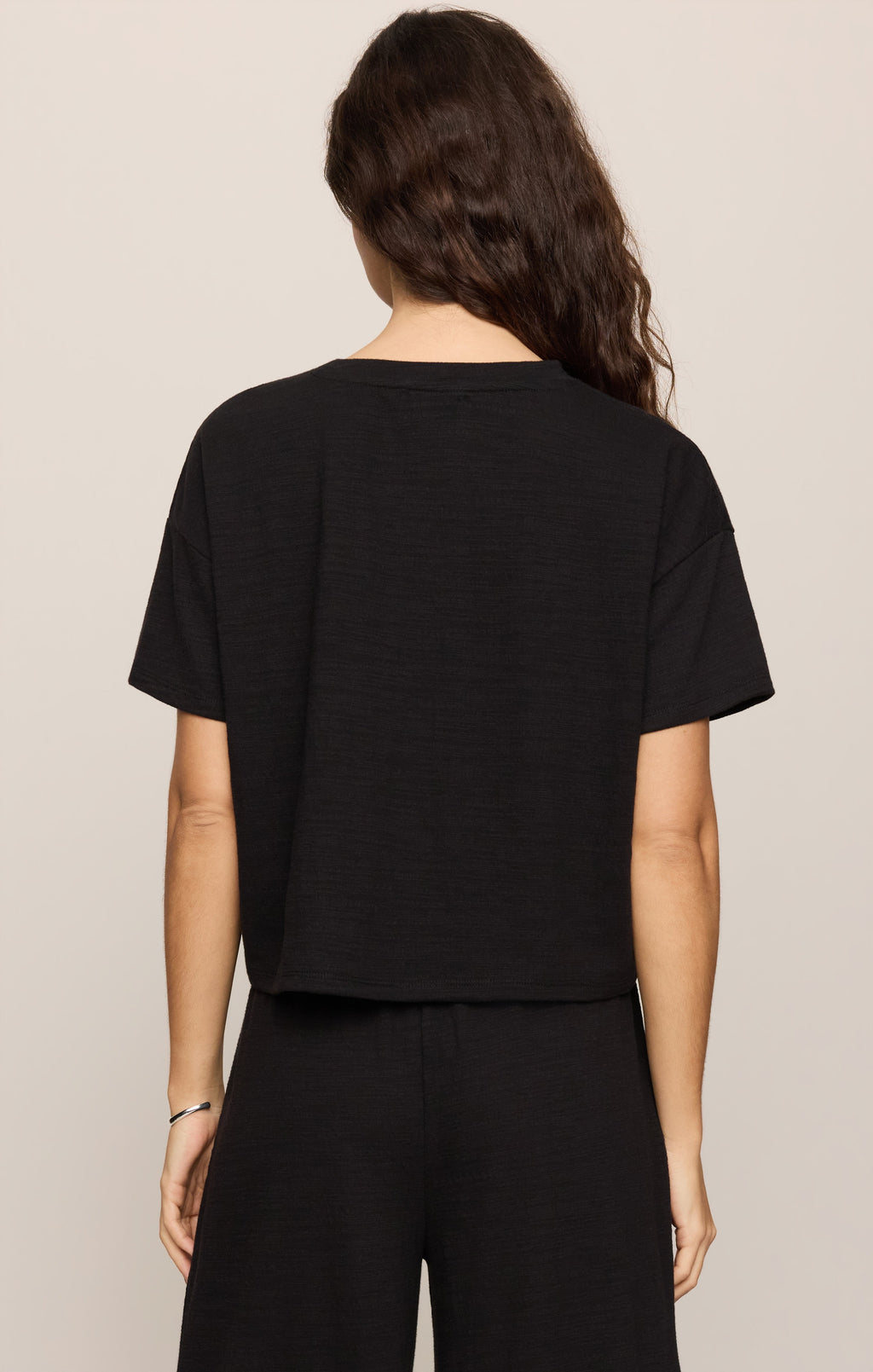 Sway Textured Cropped Tee