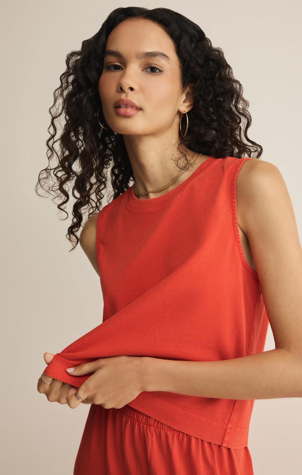 Sloane Cotton Jersey Tank