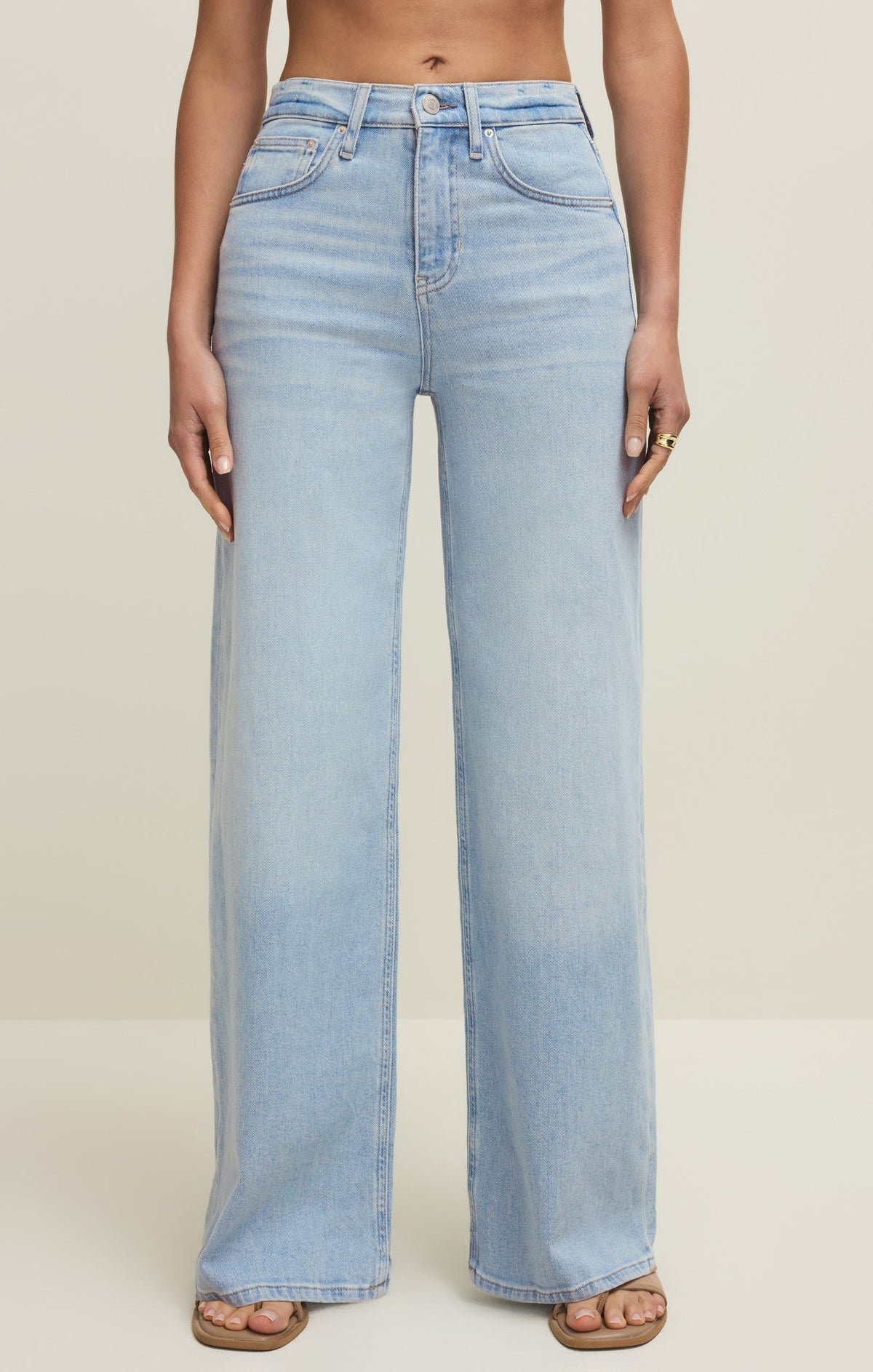 Nova High Rise Wide Leg Denim Pant