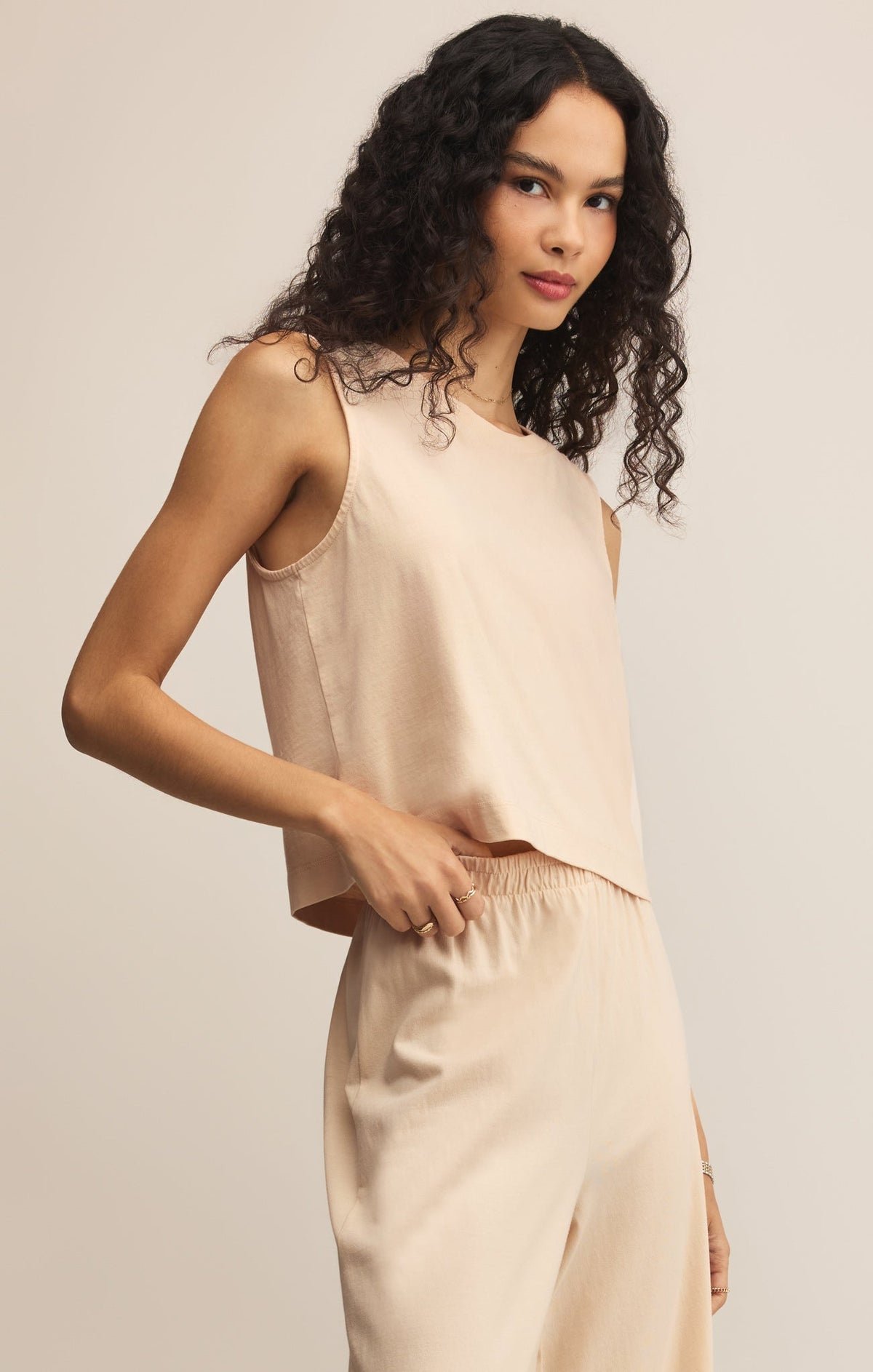 Sloane Cotton Jersey Tank