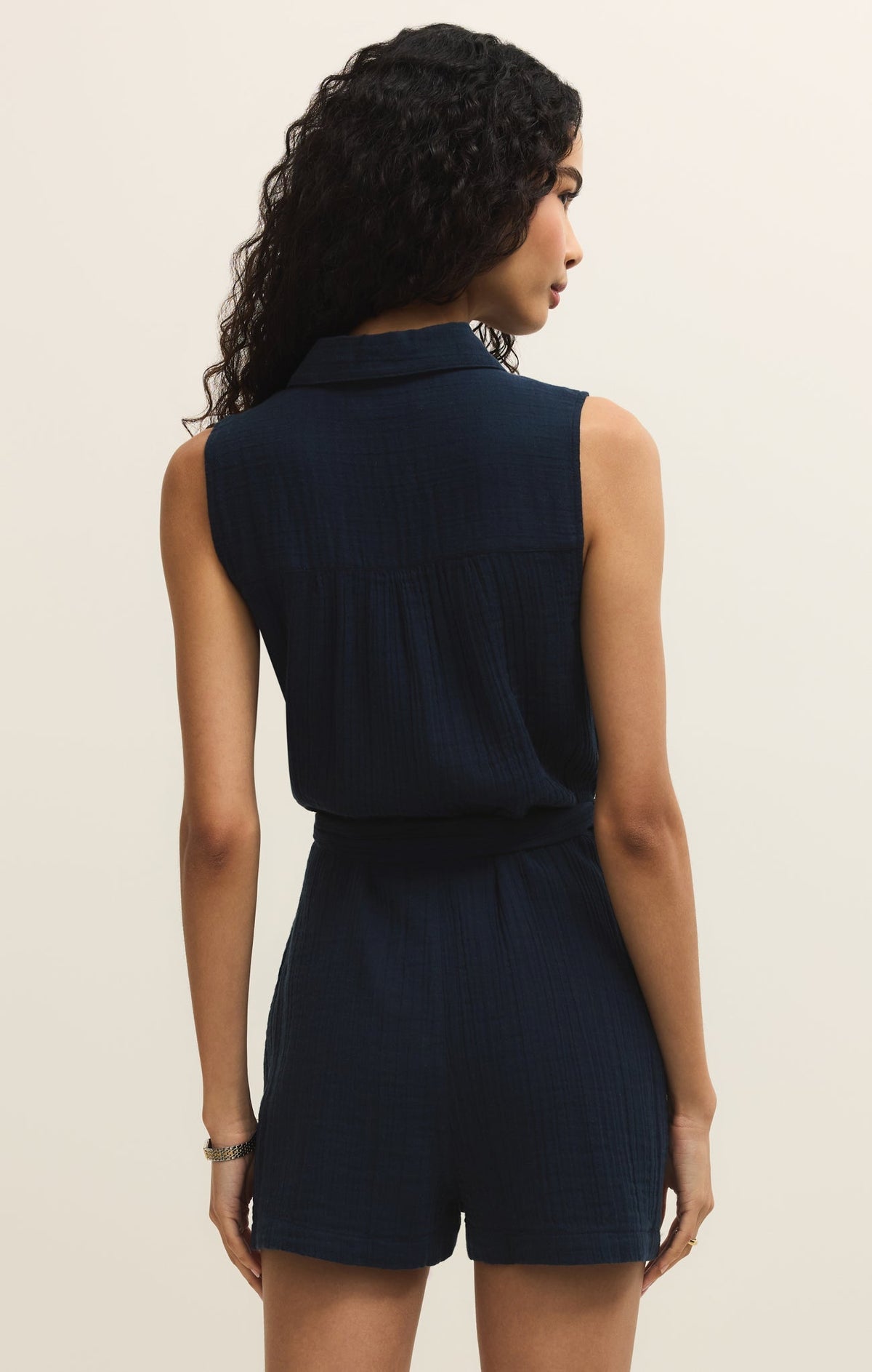 New Light Airy Gauze Romper