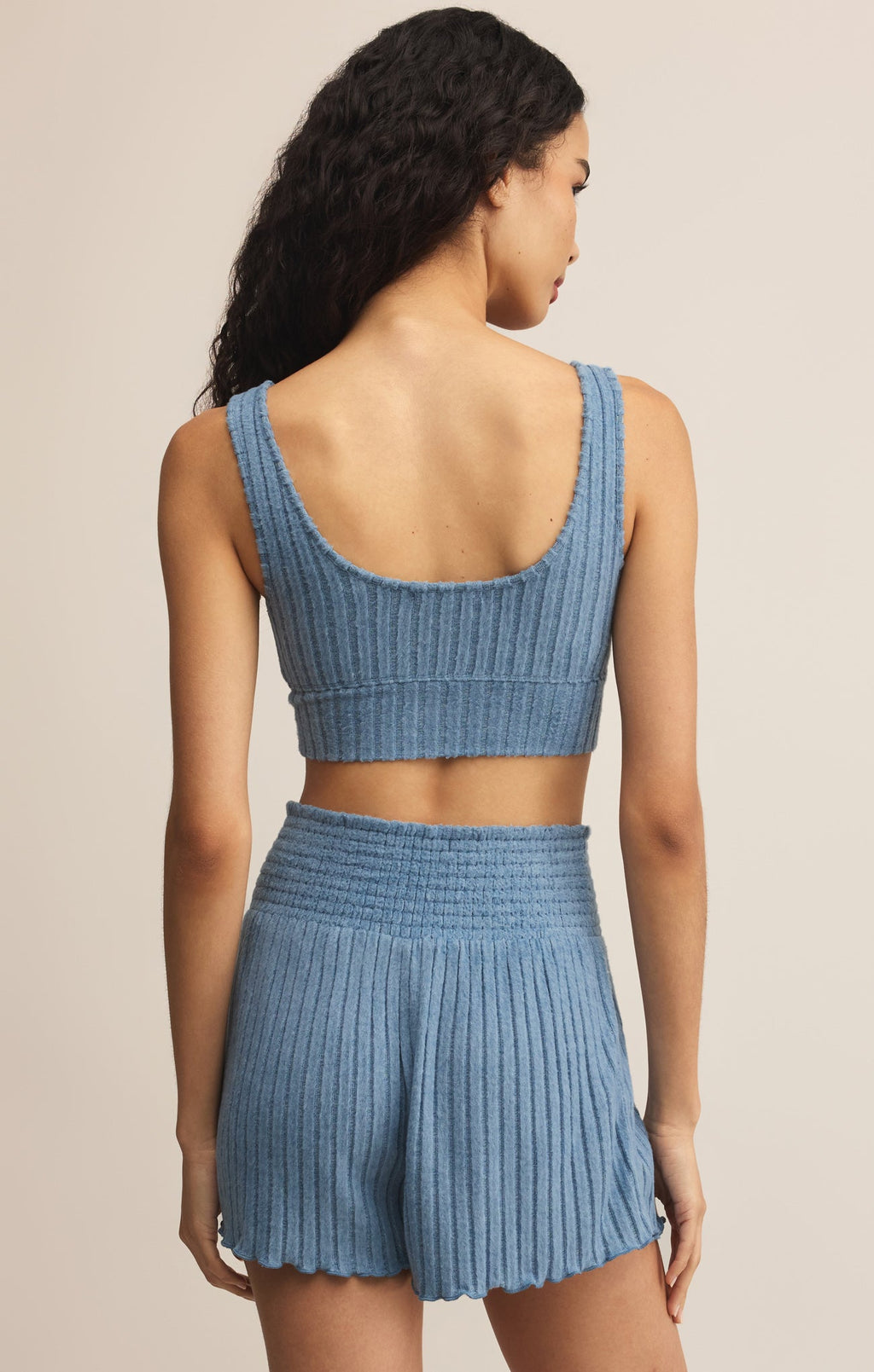Zoe Silky Rib Tank Bra