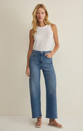 Luna High Rise Bowed Denim Pant