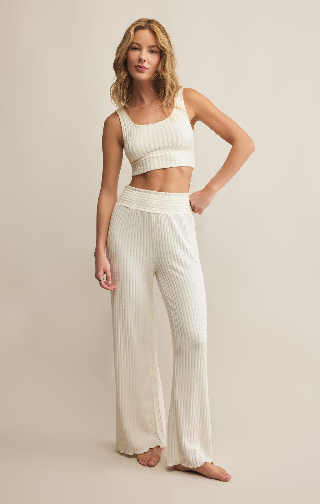 Zoe Silky Rib Tank Bra