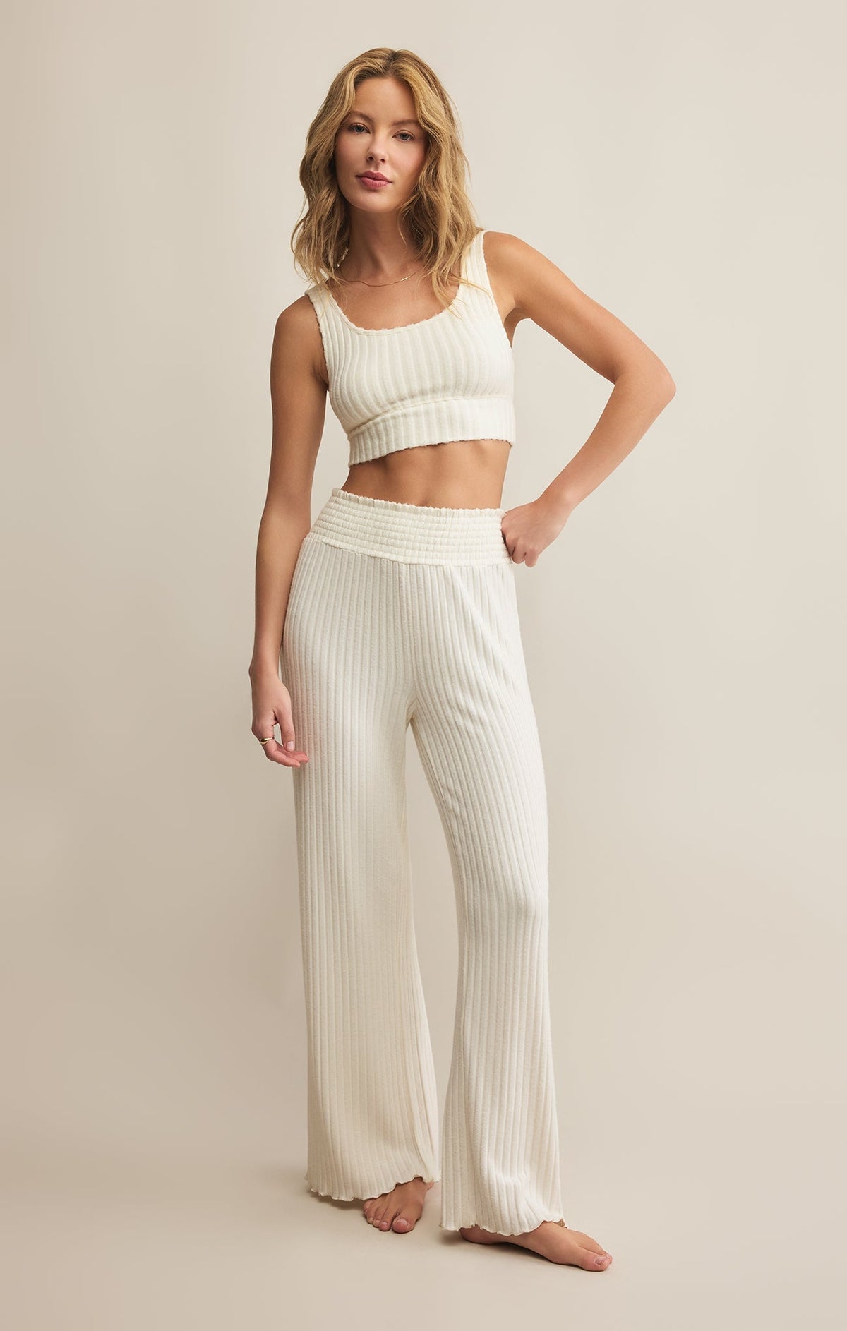 Zoe Silky Rib Tank Bra