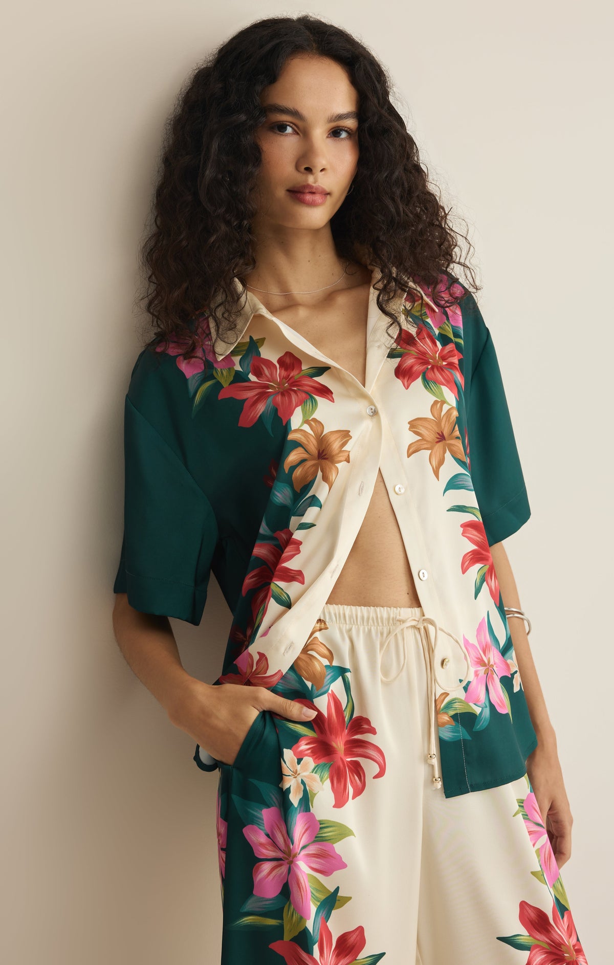 Lani Floral Button Up