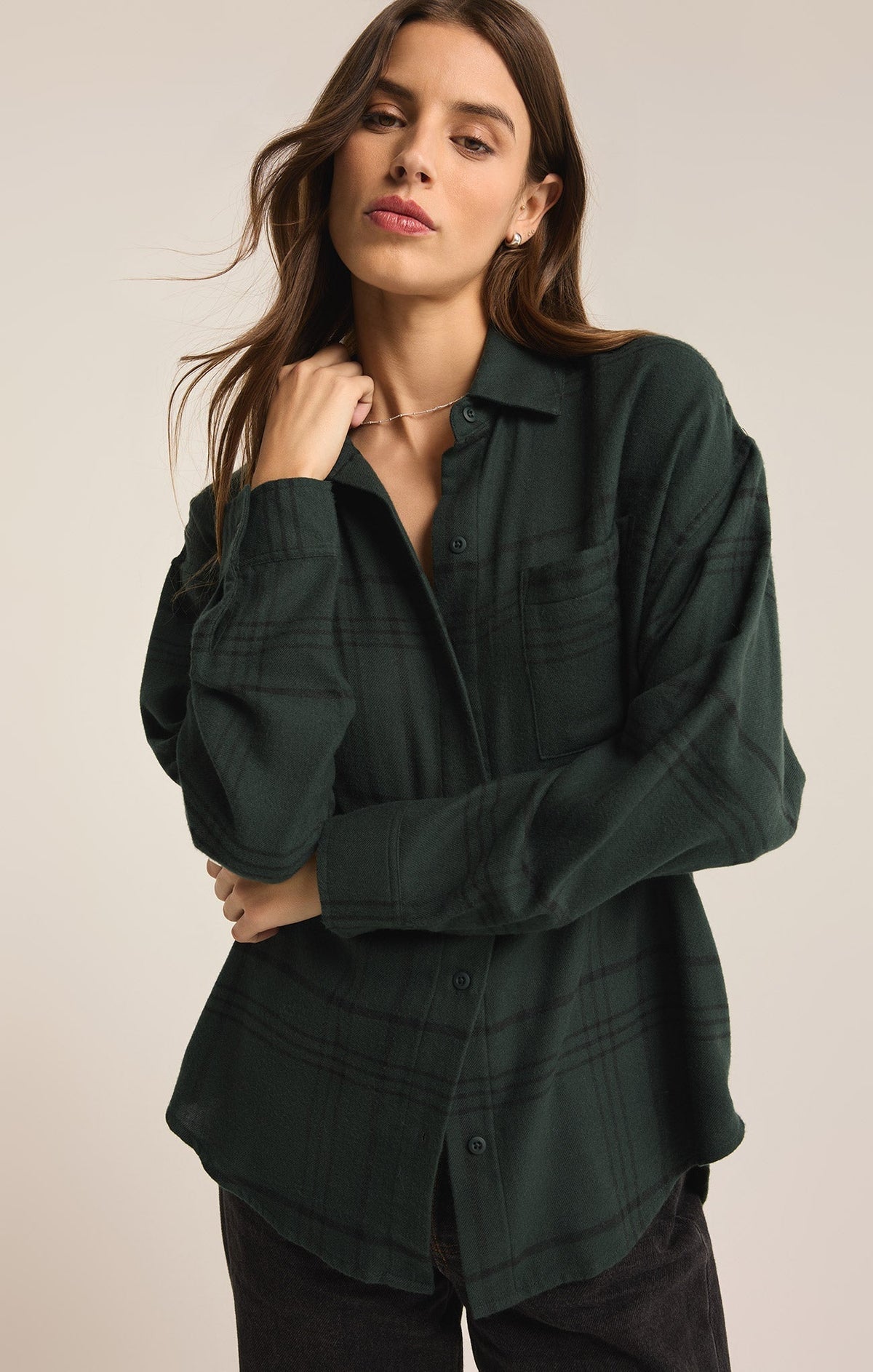 River Plaid Button Up