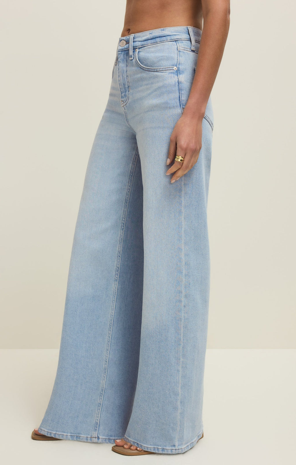 Nova High Rise Wide Leg Denim Pant