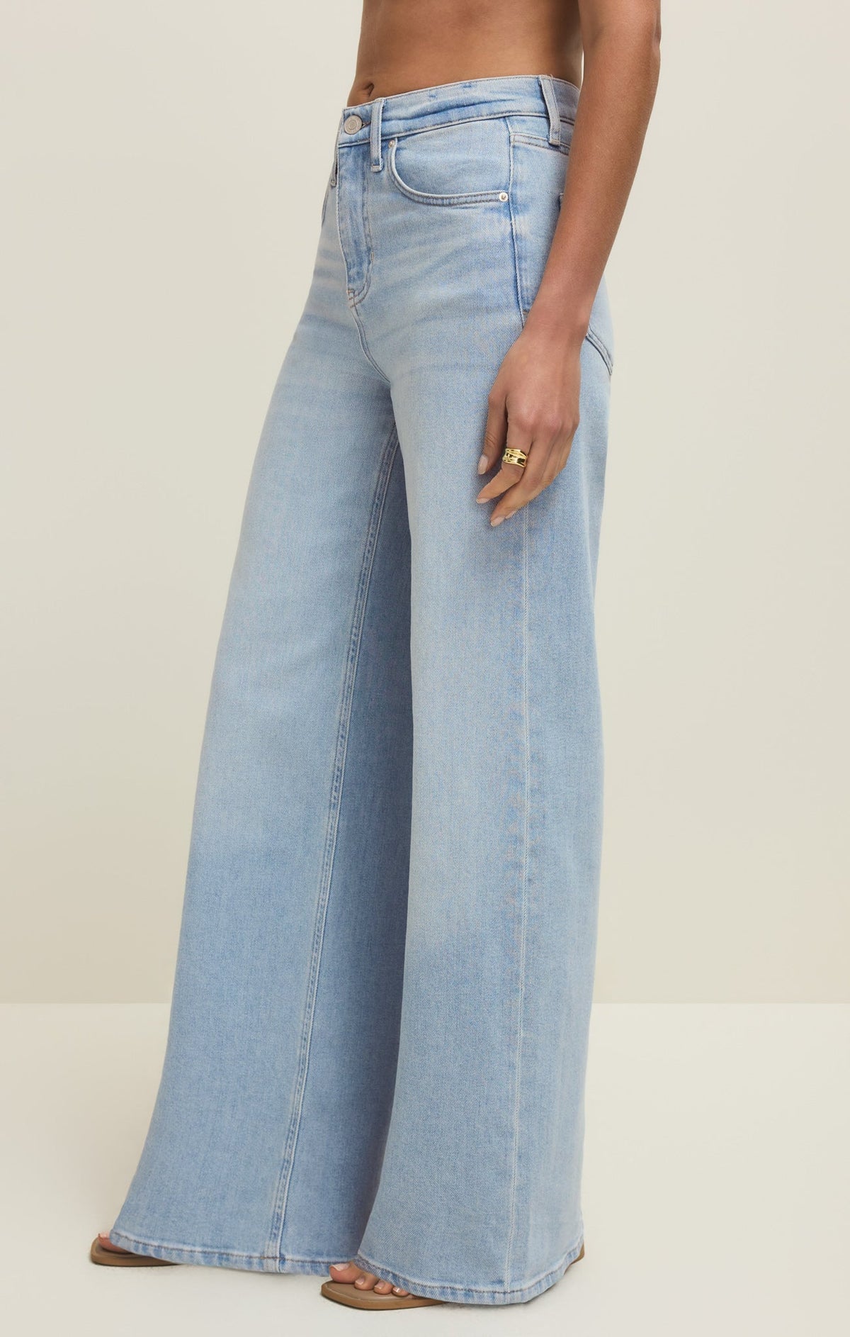 Nova High Rise Wide Leg Denim Pant