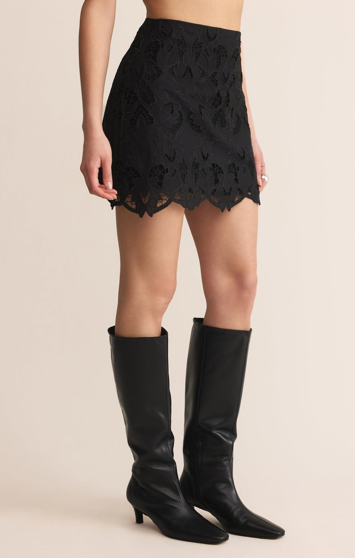 Siren Embroidered Mini Skirt