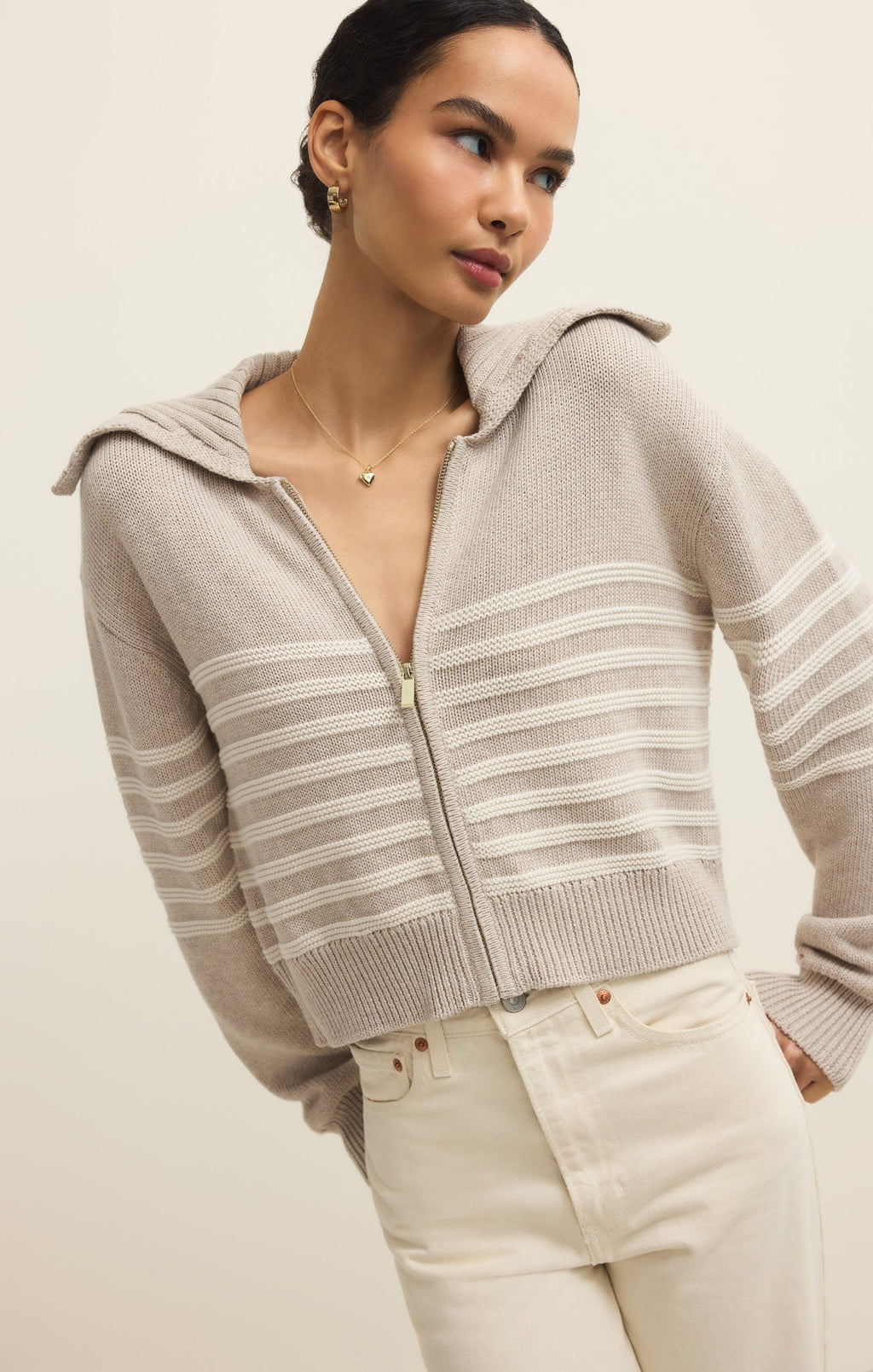 Kovac Cropped Sweater Jacket