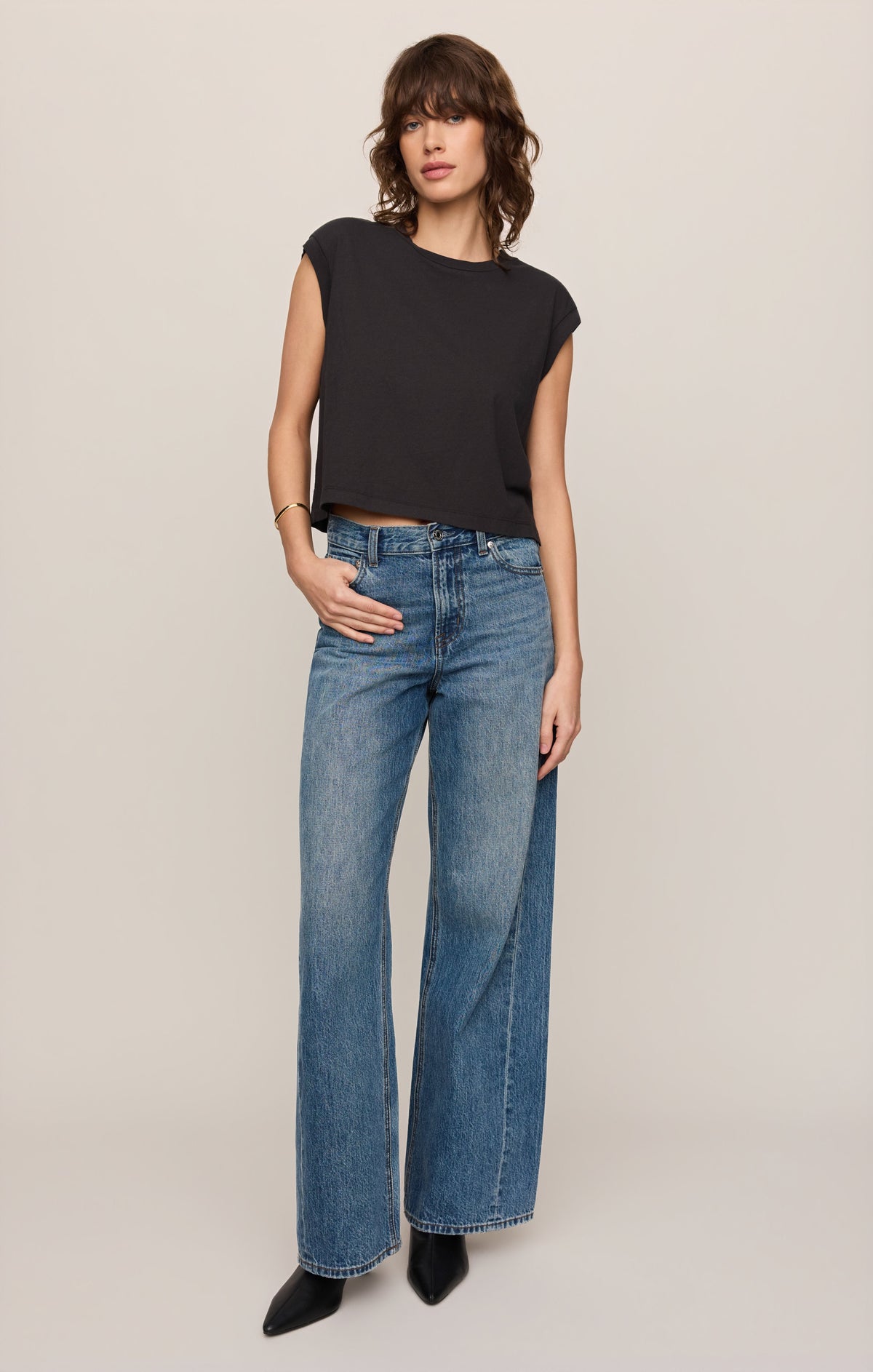 Flex Cropped Muscle Tee