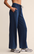 Sport Stripe Knit Denim Pant