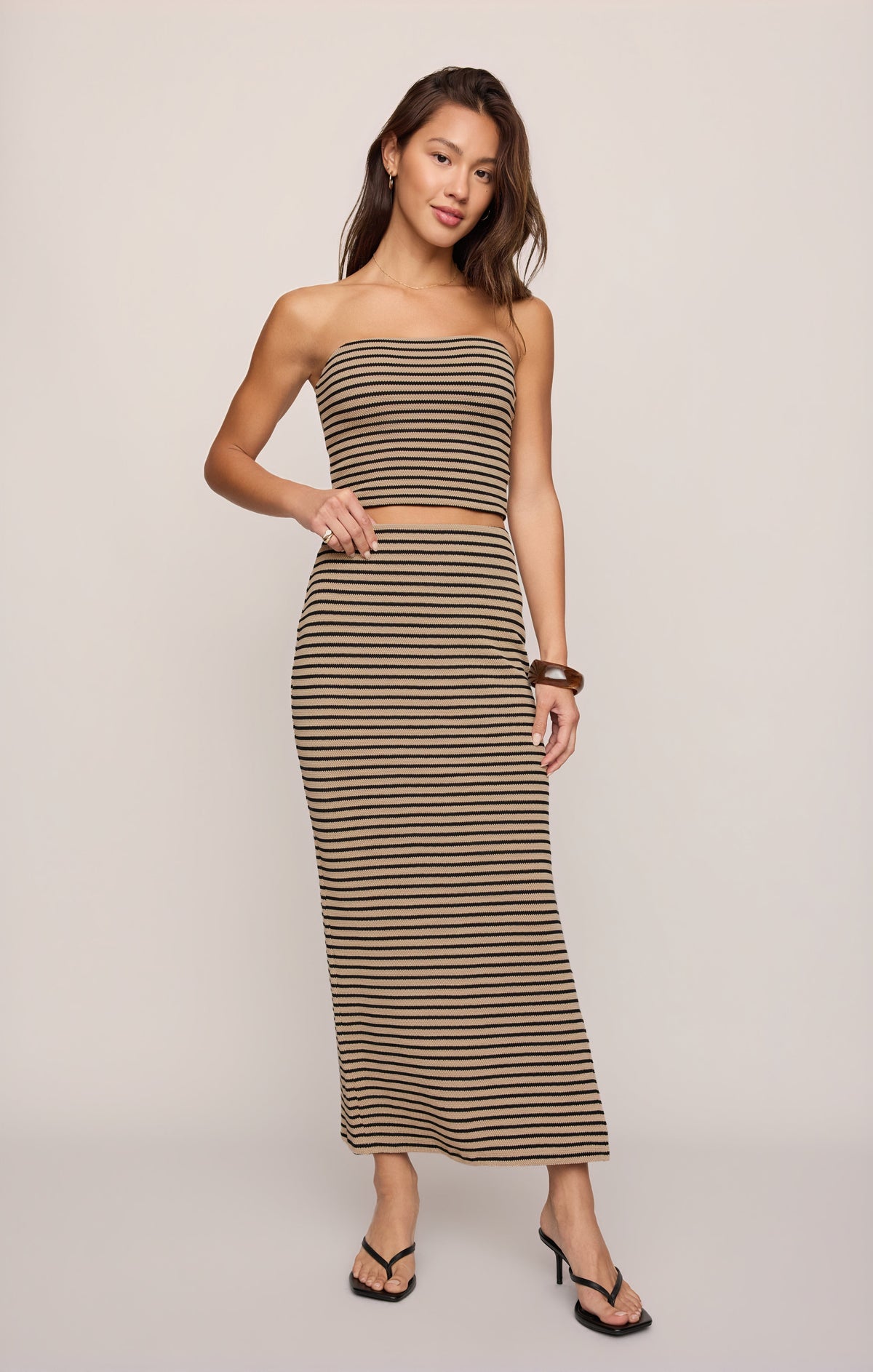 Caffari Stripe Tube Top Tank
