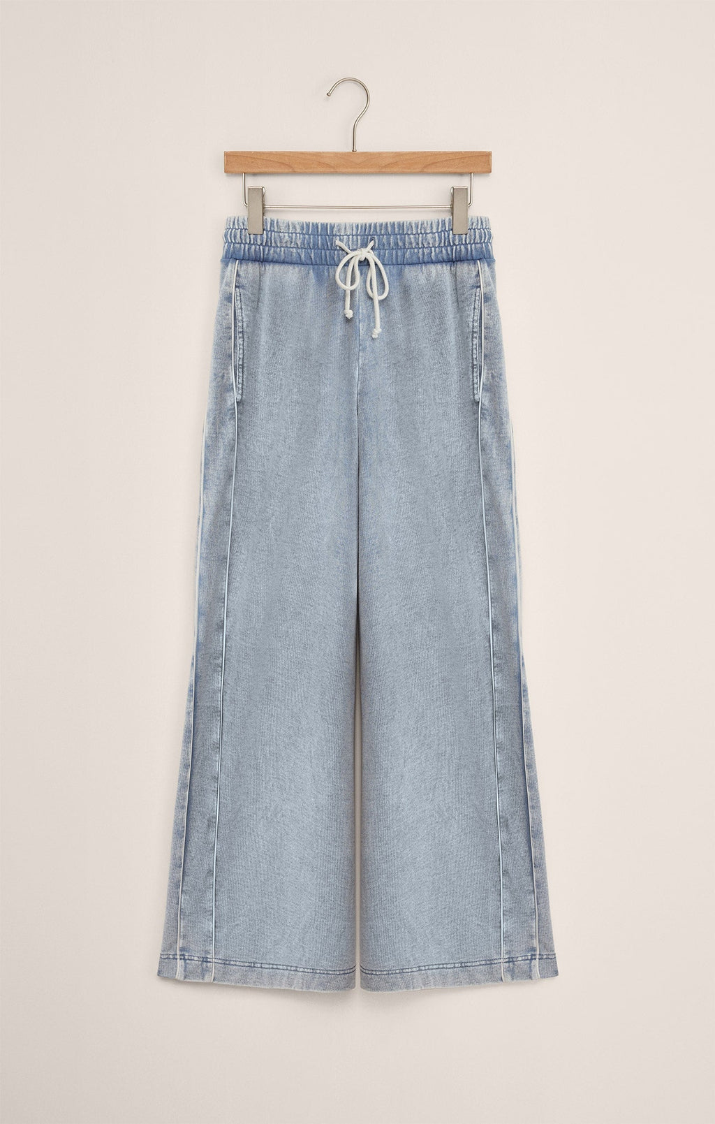 Sport Stripe Knit Denim Pant