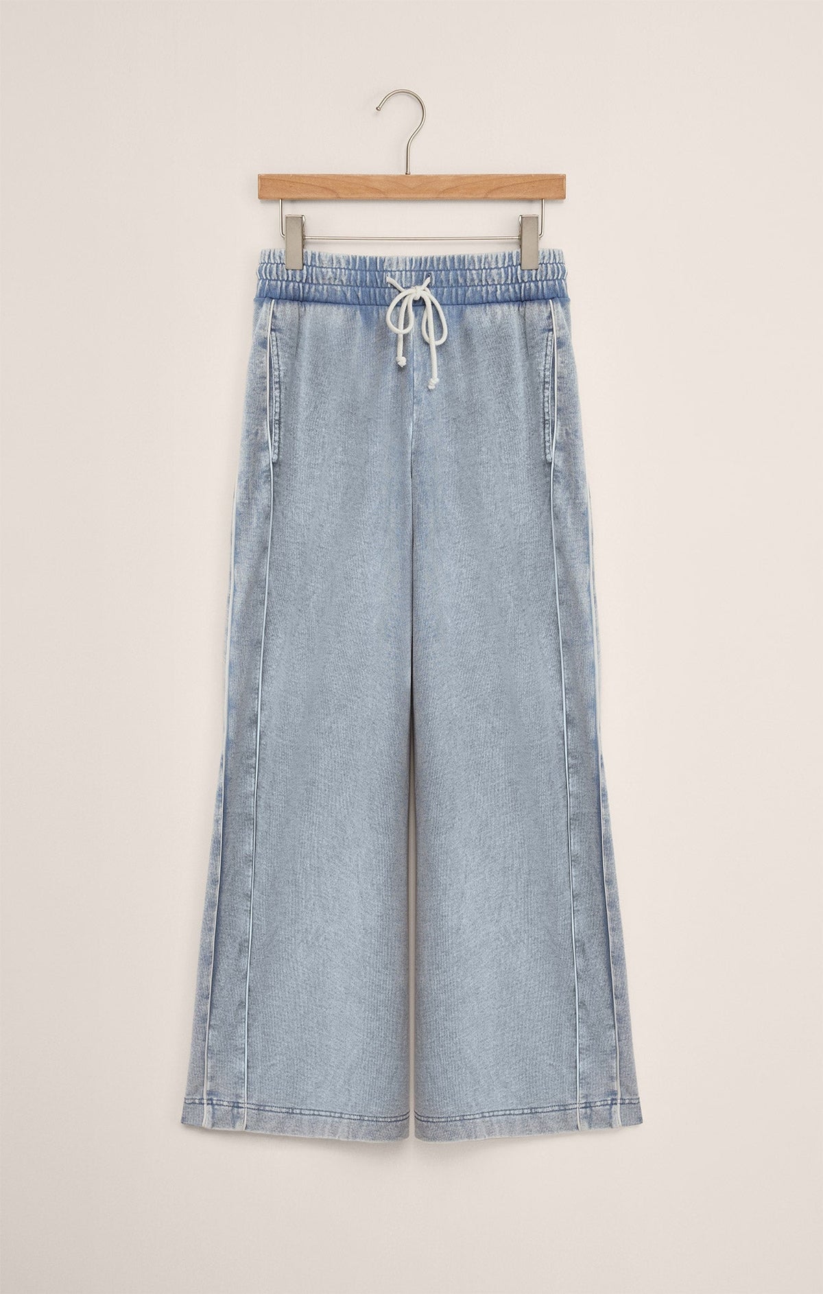 Sport Stripe Knit Denim Pant