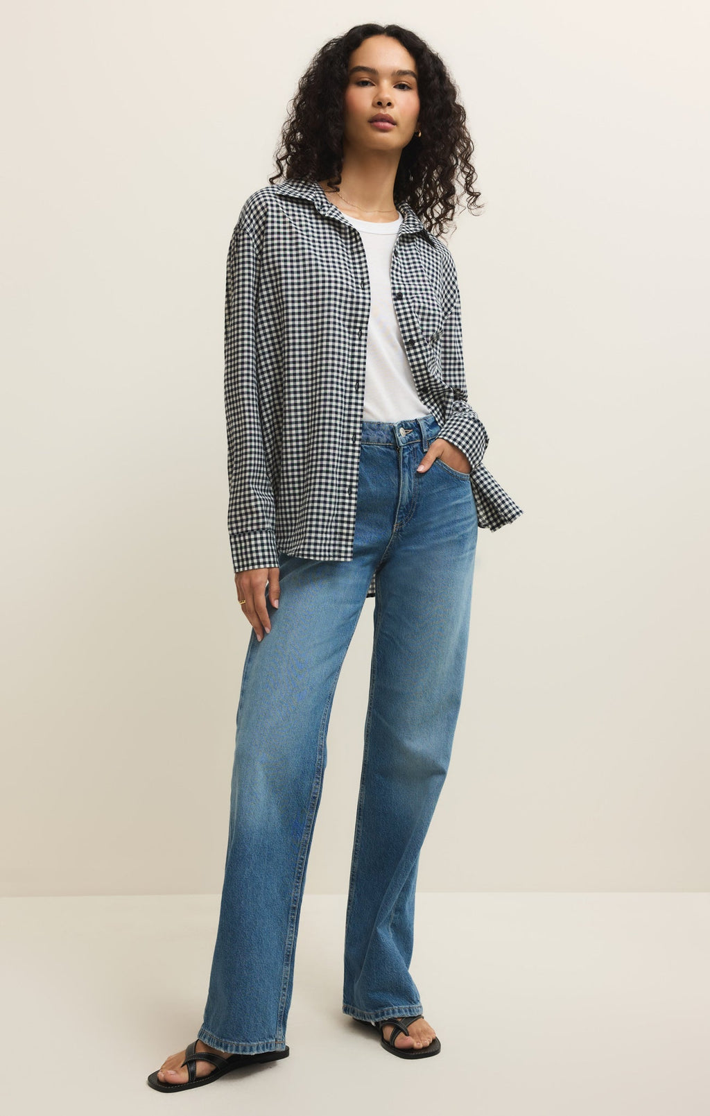 Seaport Gingham Button Up