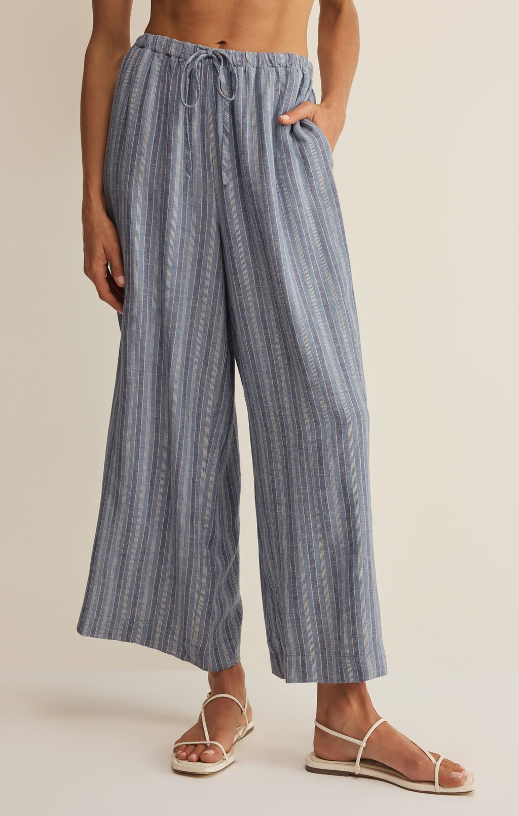 The Perfect Striped Linen Pant