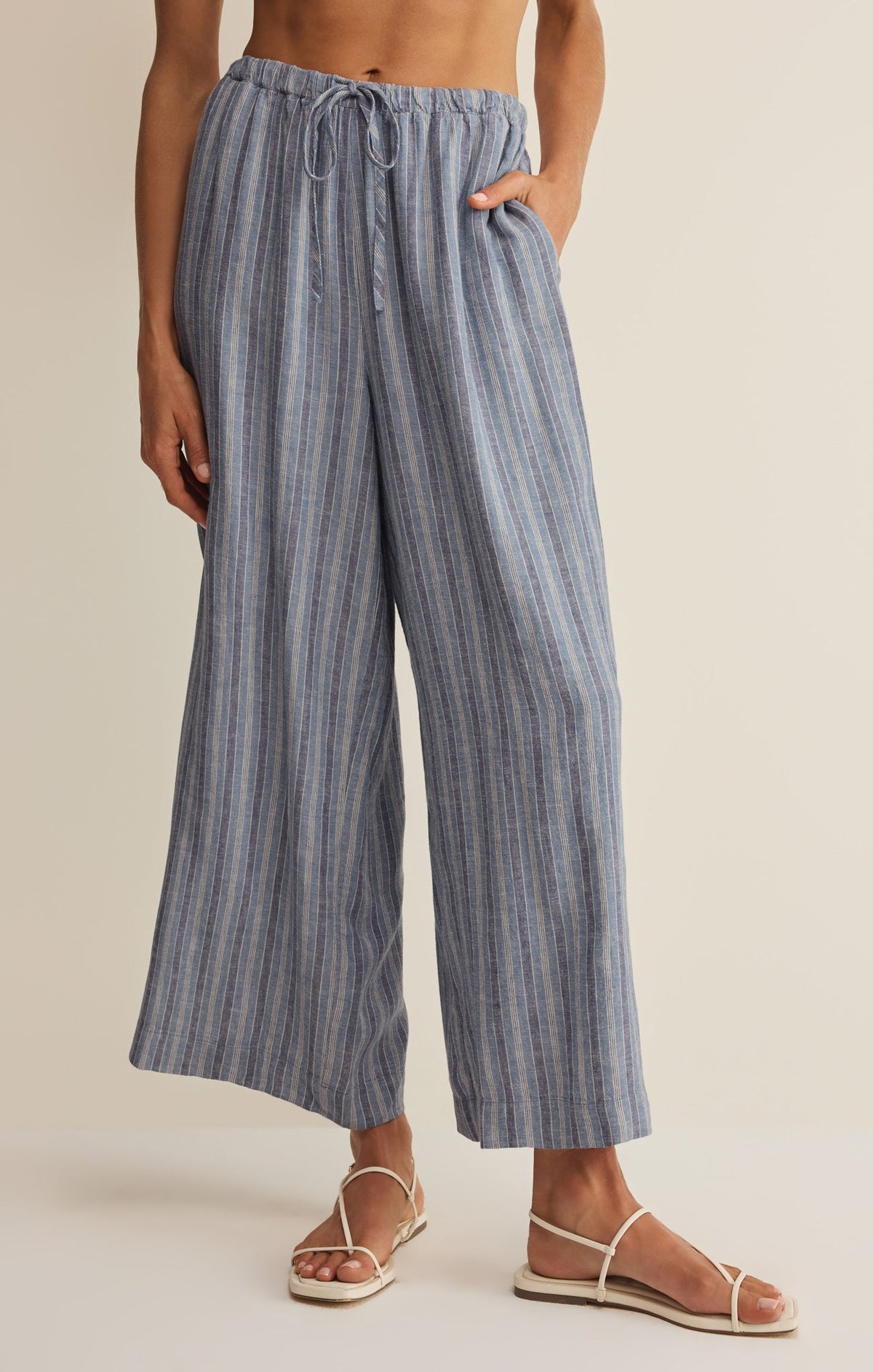 The Perfect Striped Linen Pant