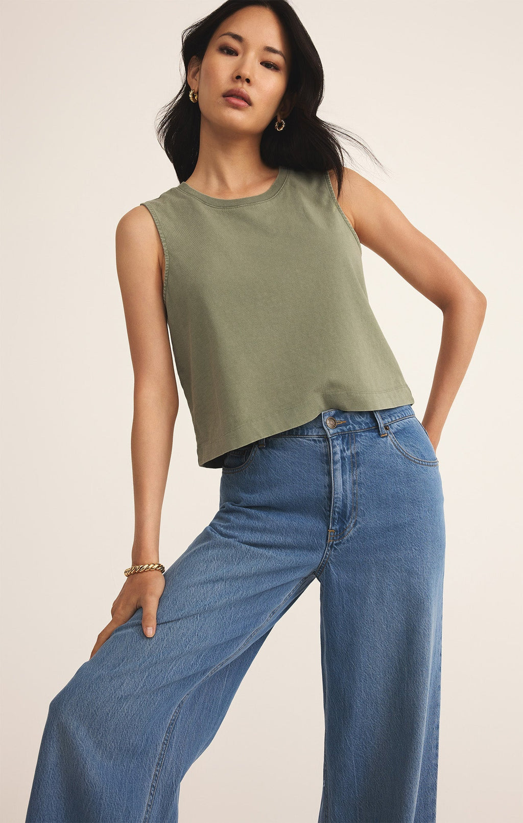 Sloane Cotton Jersey Tank