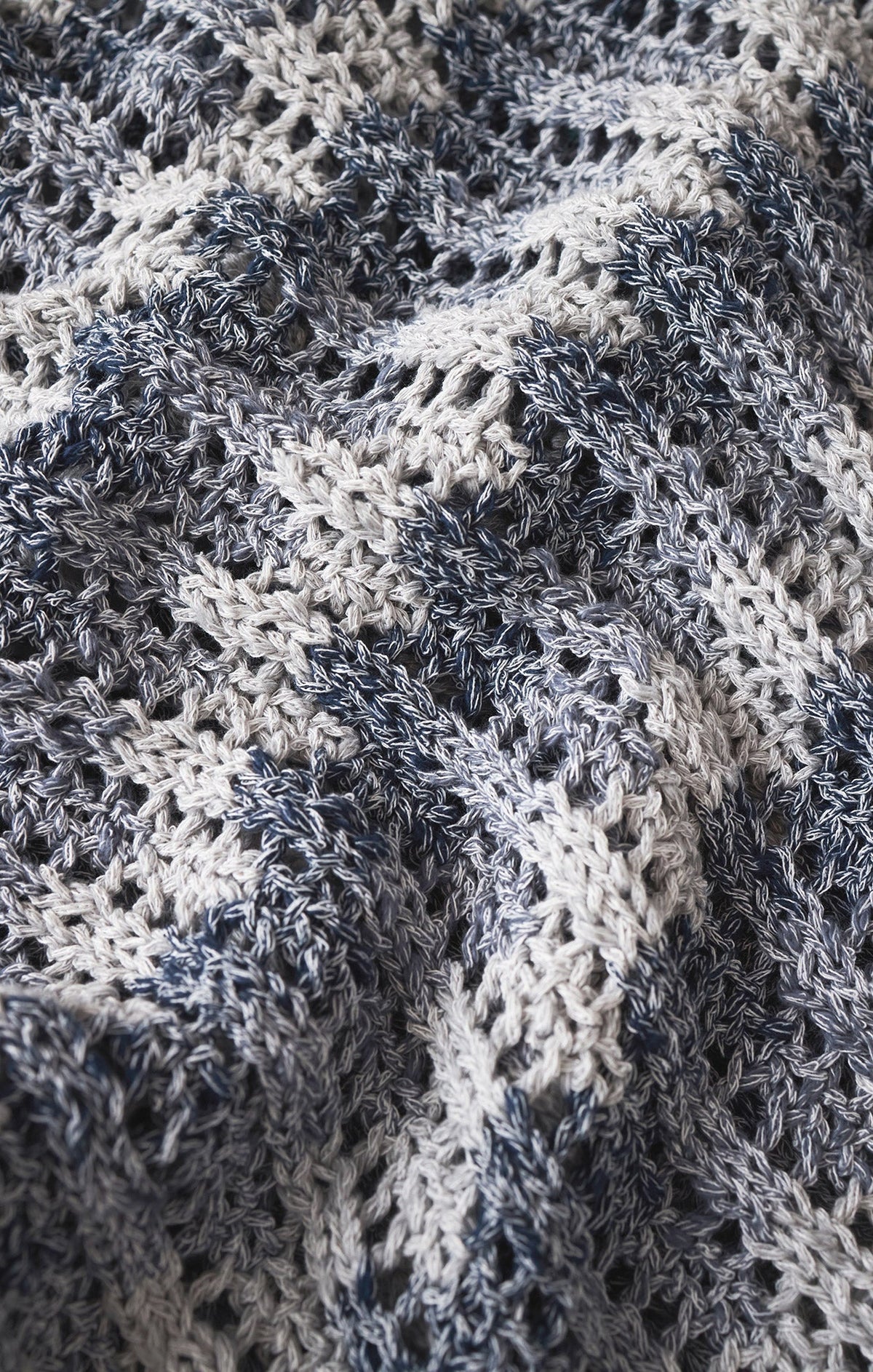 Ballast Crochet Stripe Sweater Top