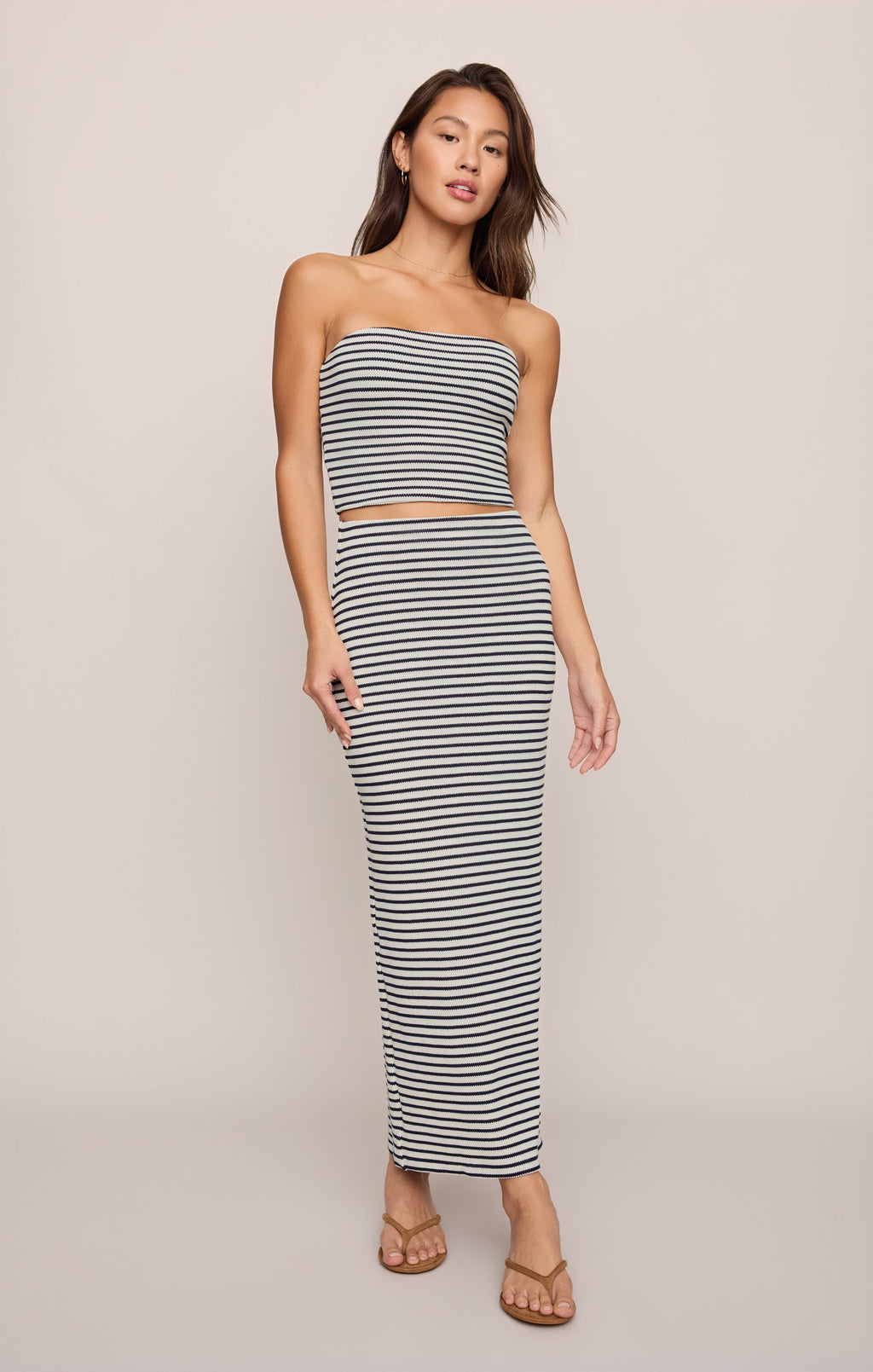 Caffari Stripe Tube Top Tank