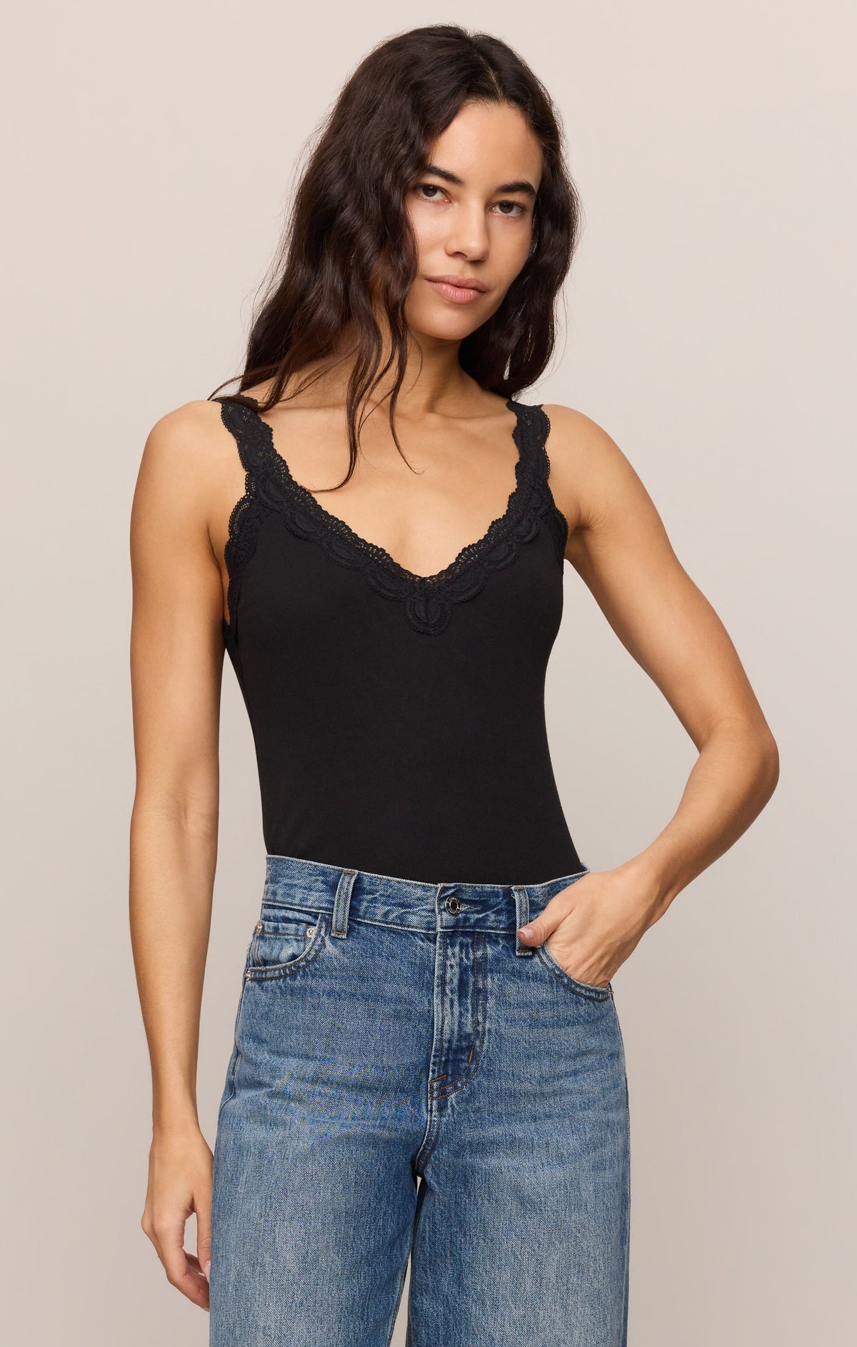Eve Lace Trim Tank