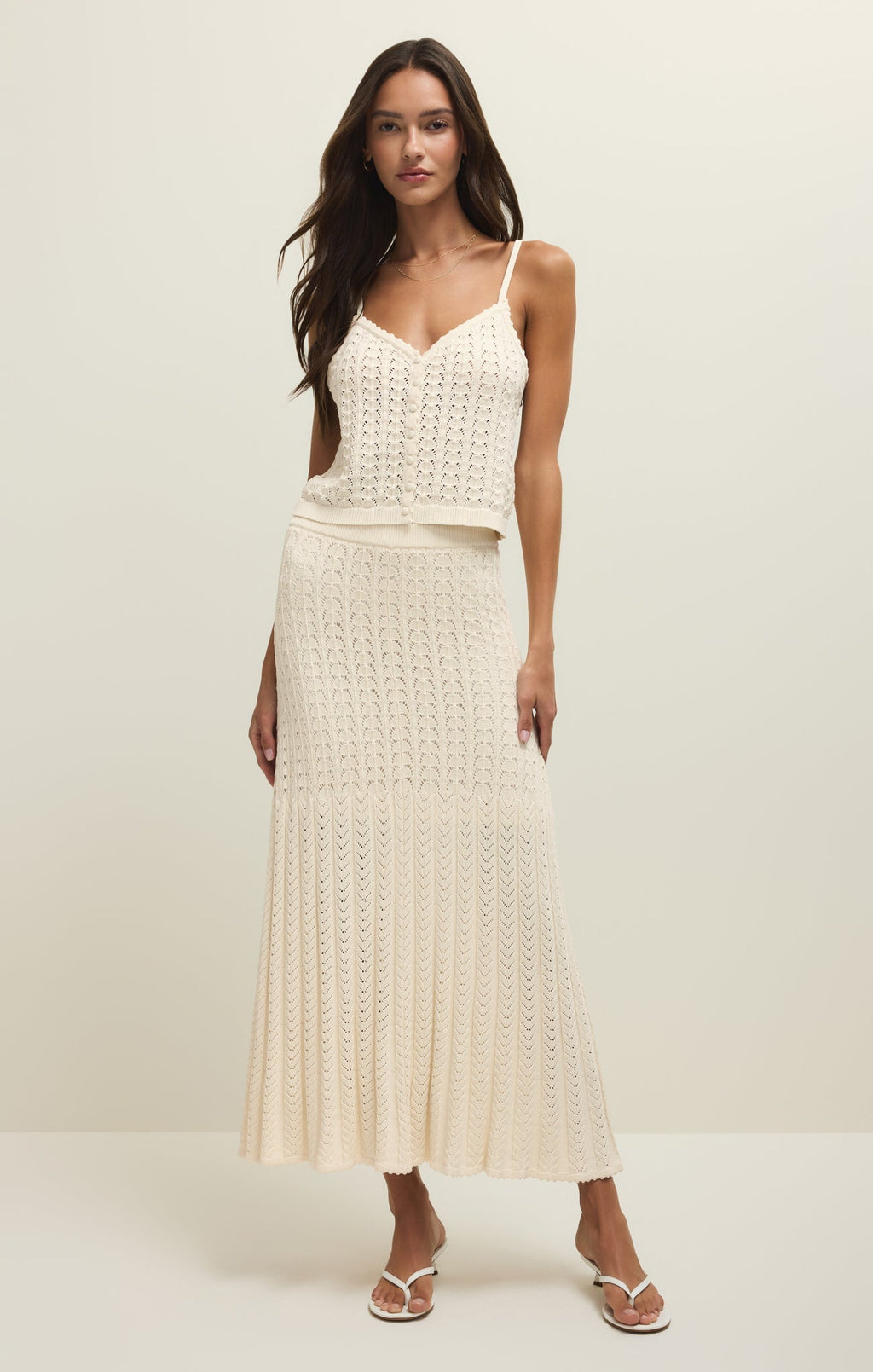 Lexa Crochet Sweater Maxi Skirt