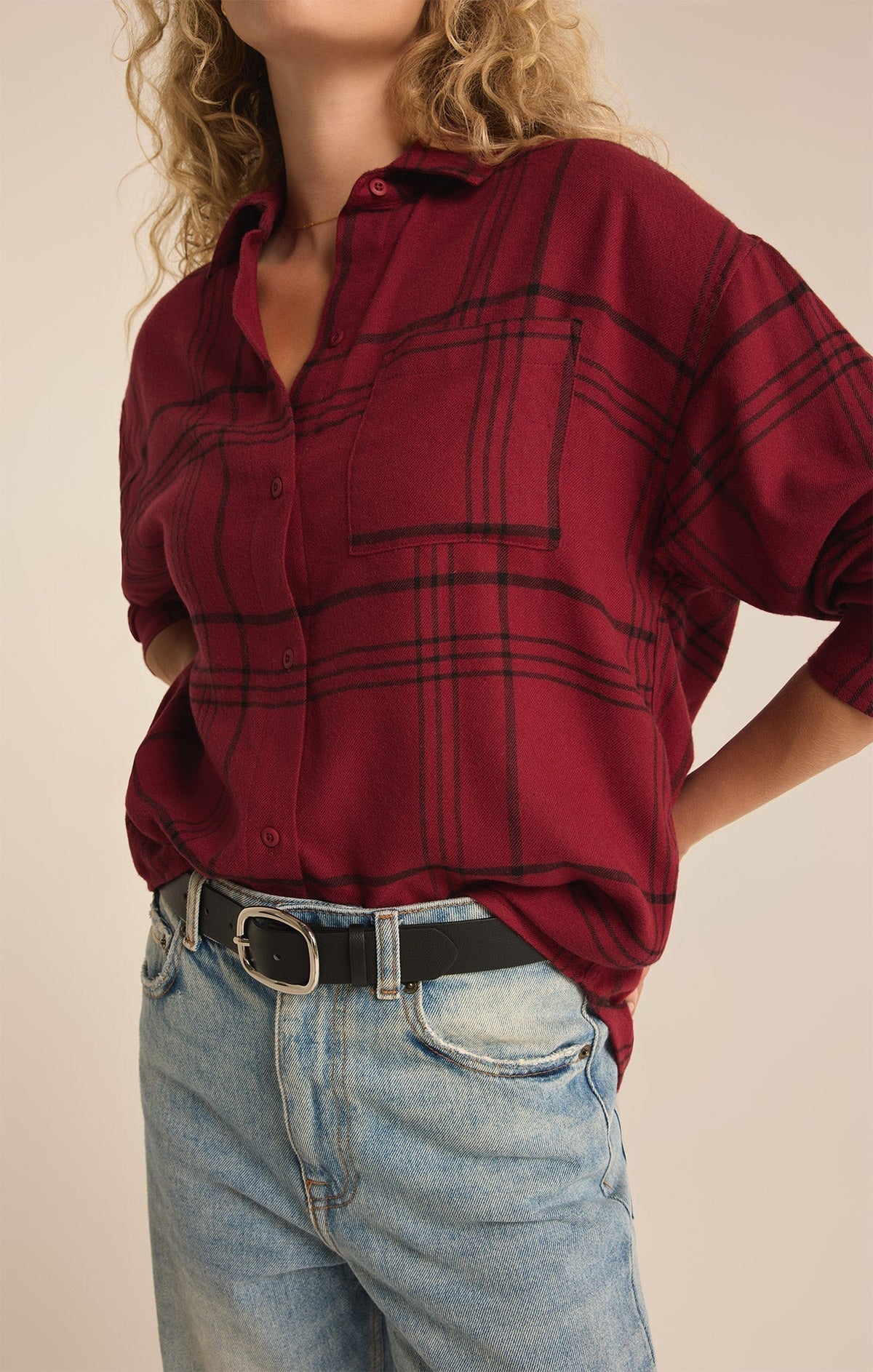 River Plaid Button Up