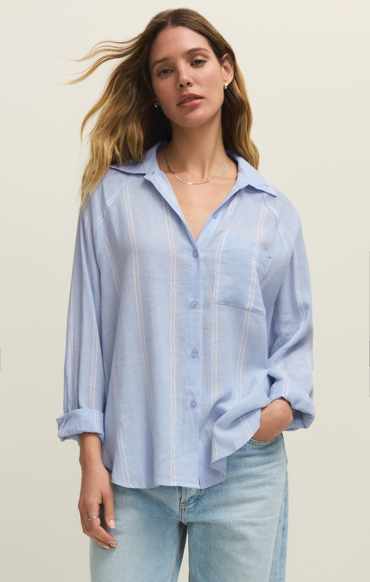 The Perfect Linen Striped Top