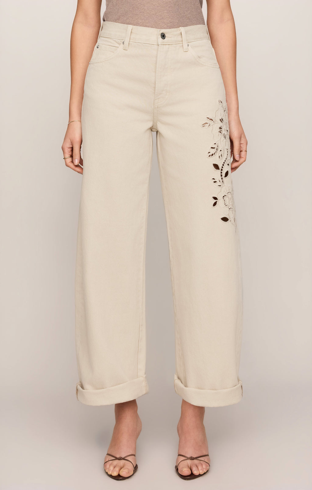 The Show Off Denim High Rise Bowed