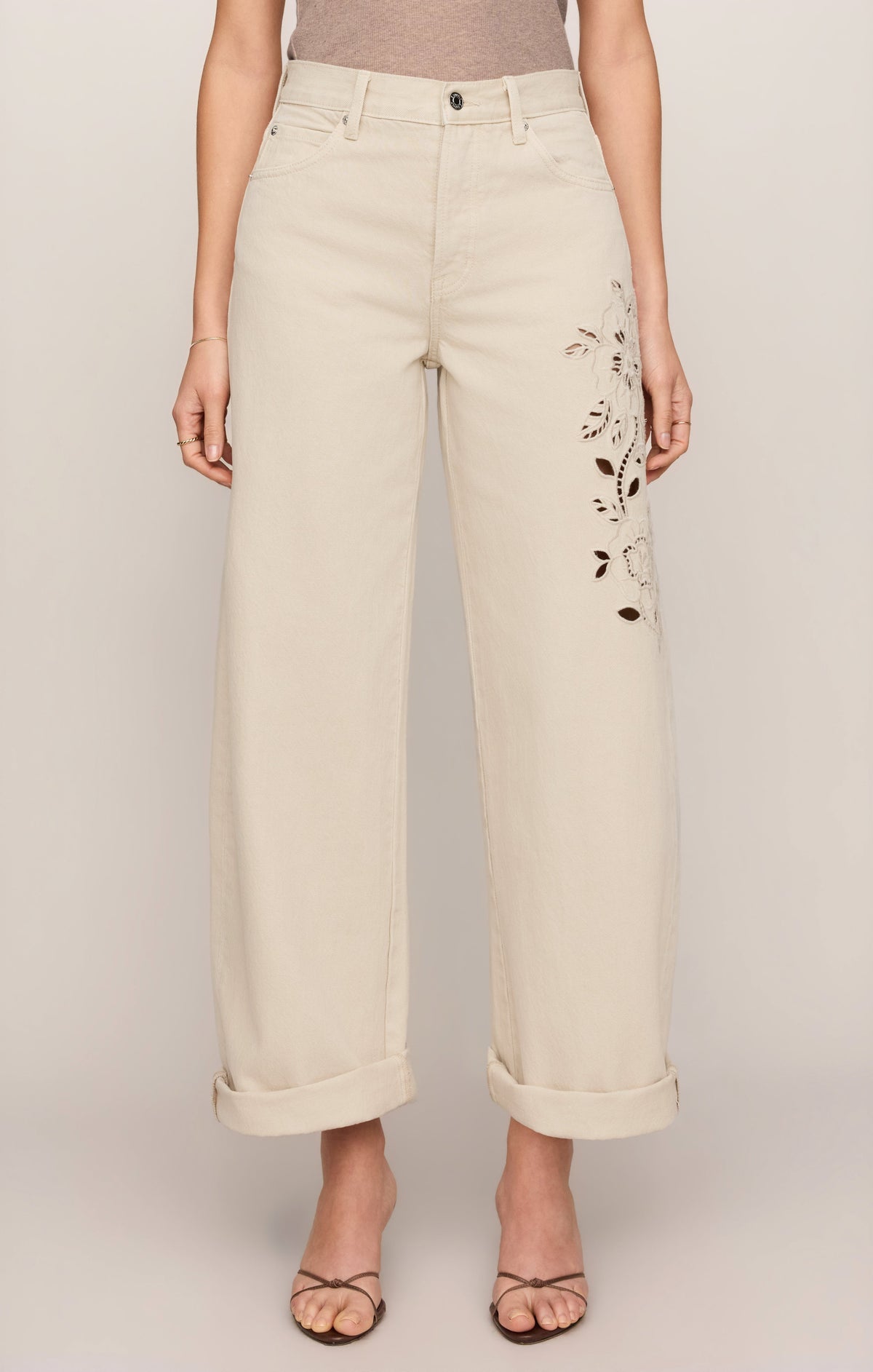 The Show Off Denim High Rise Bowed