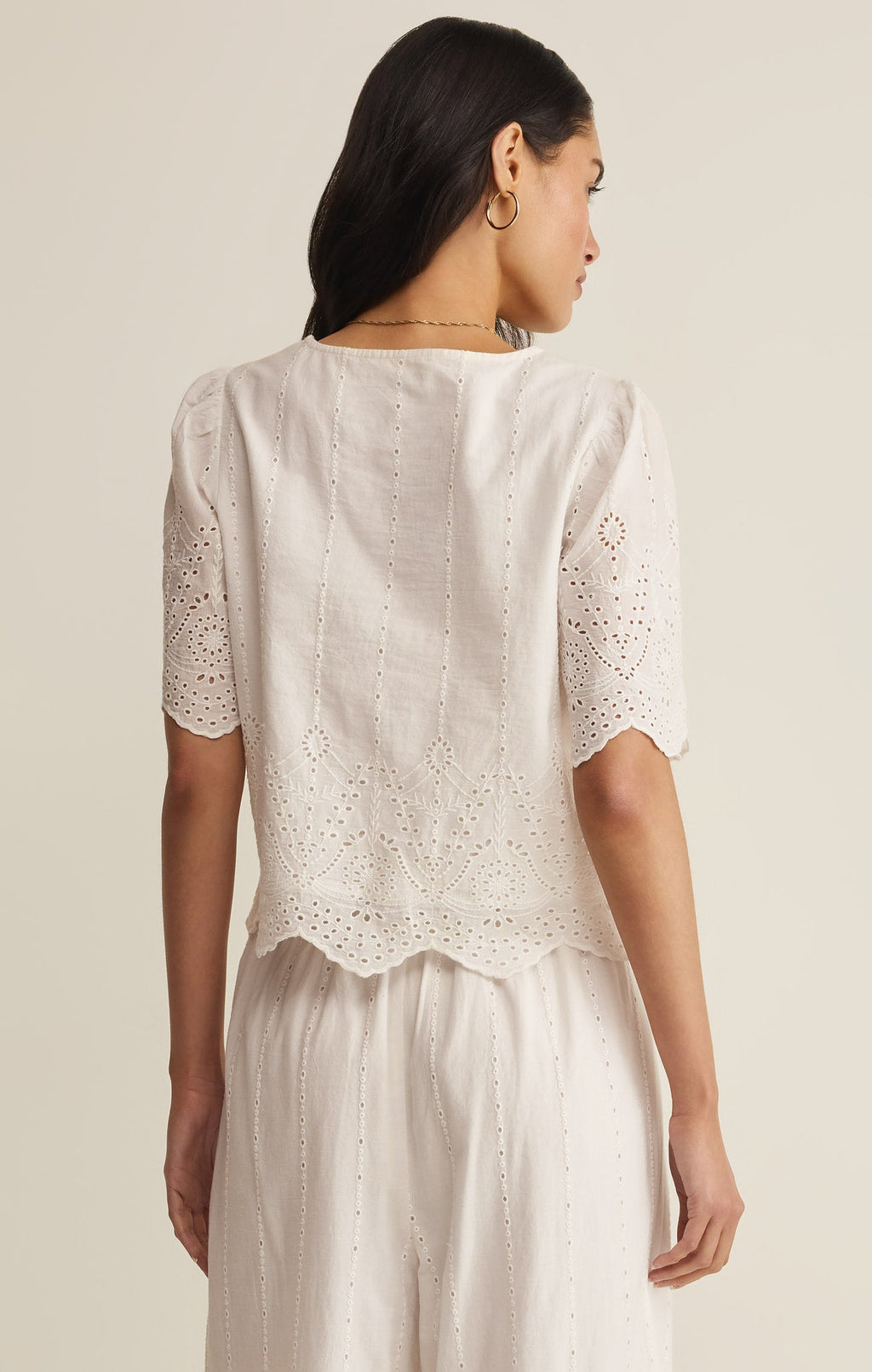 Oceanside Embroidered Top