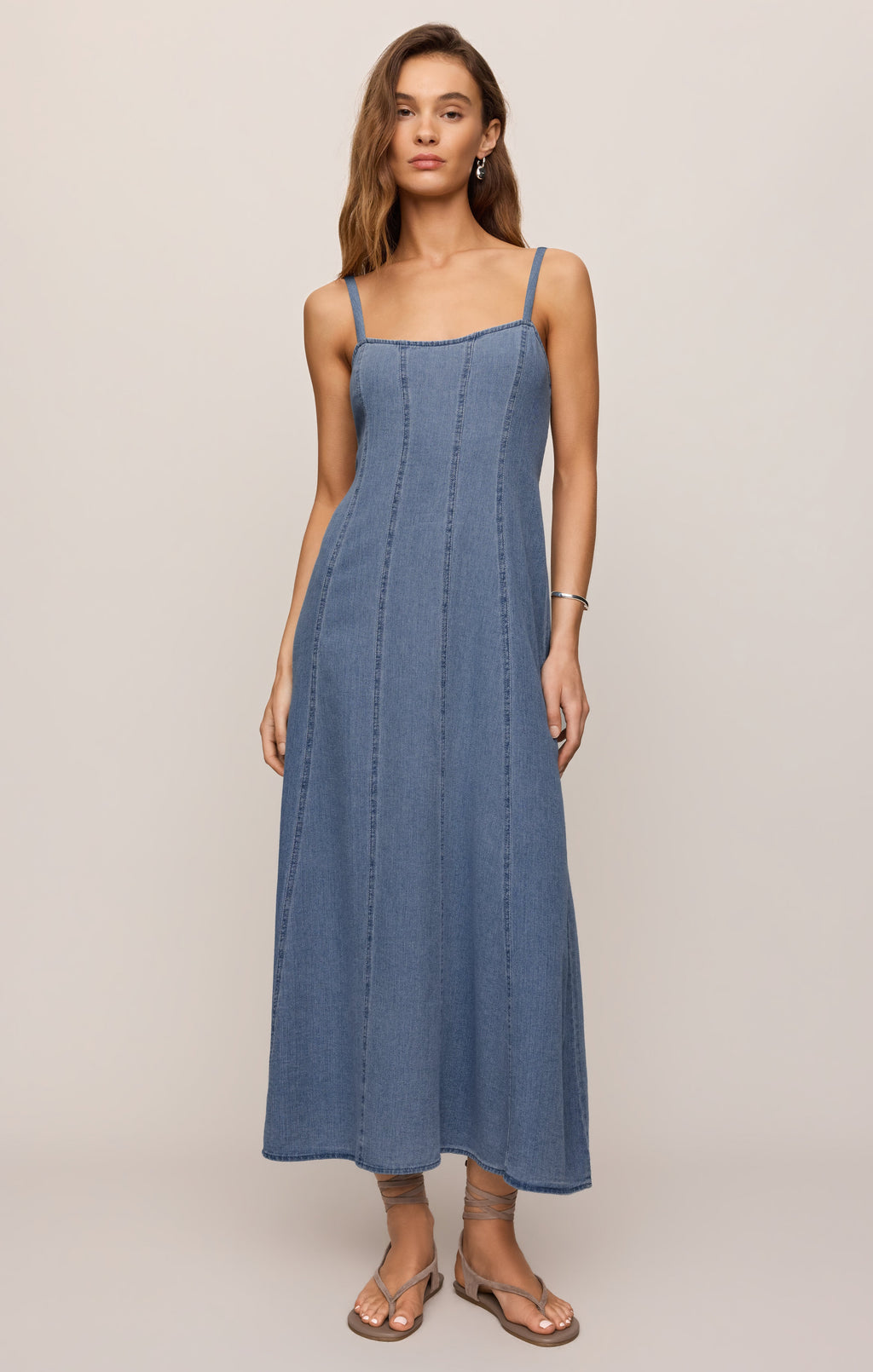 Leonora Denim Midi Dress