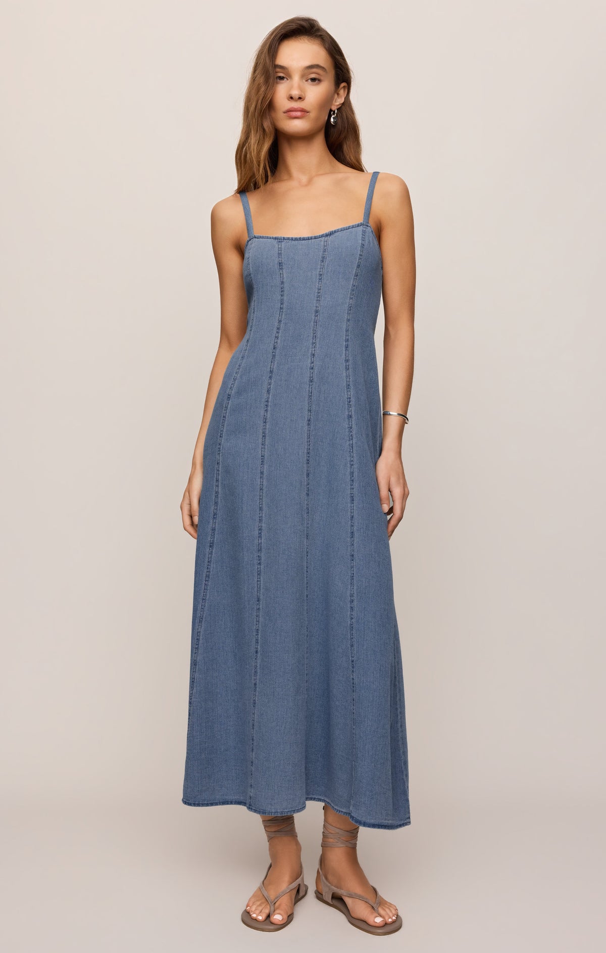 Leonora Denim Midi Dress