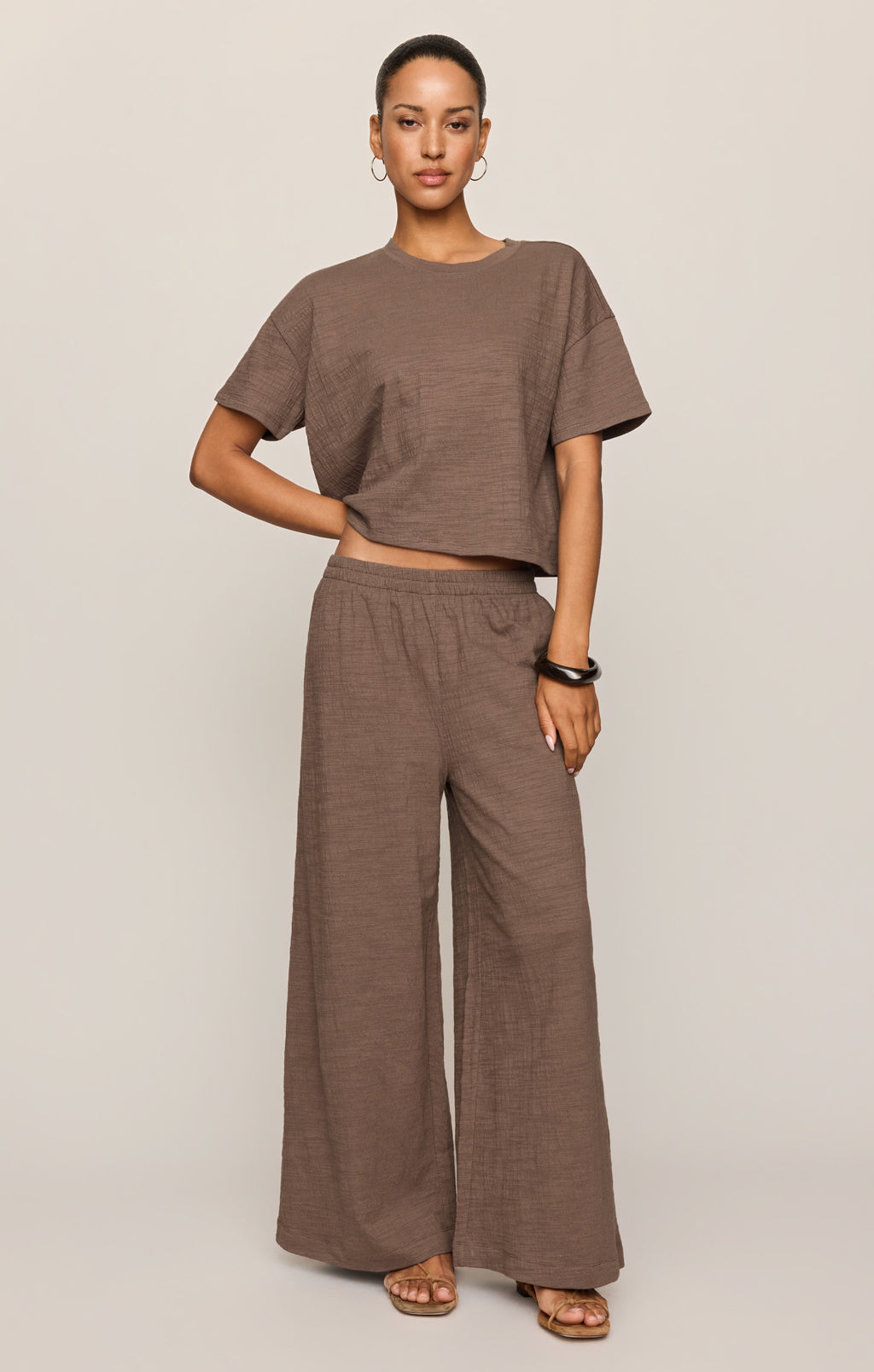 Sway Textured Cropped Tee