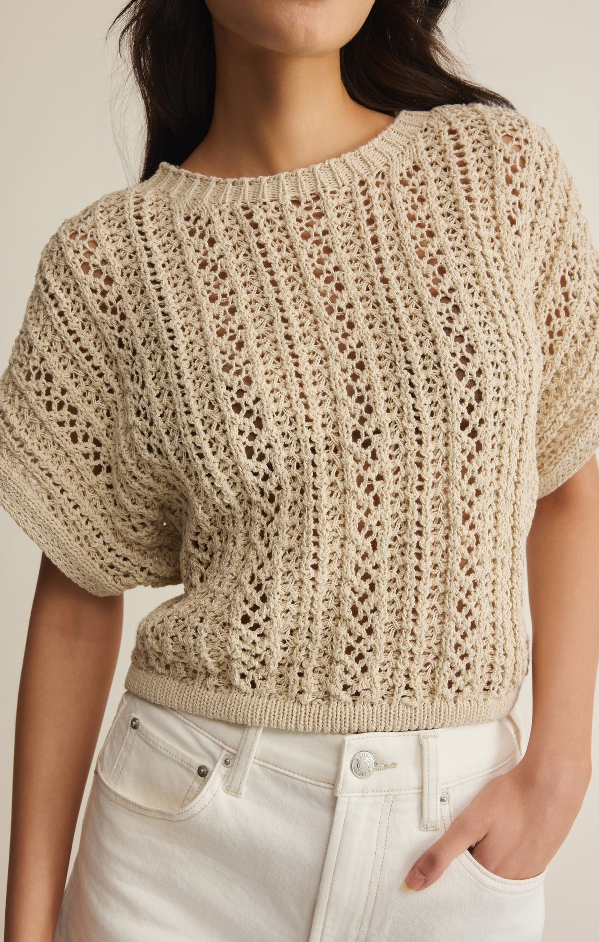 Ballast Crochet Sweater Top