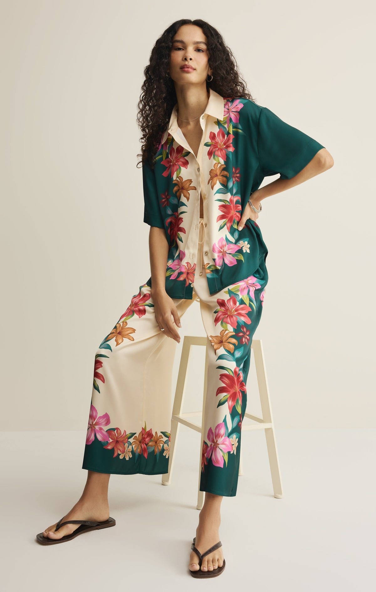 Lani Floral Button Up