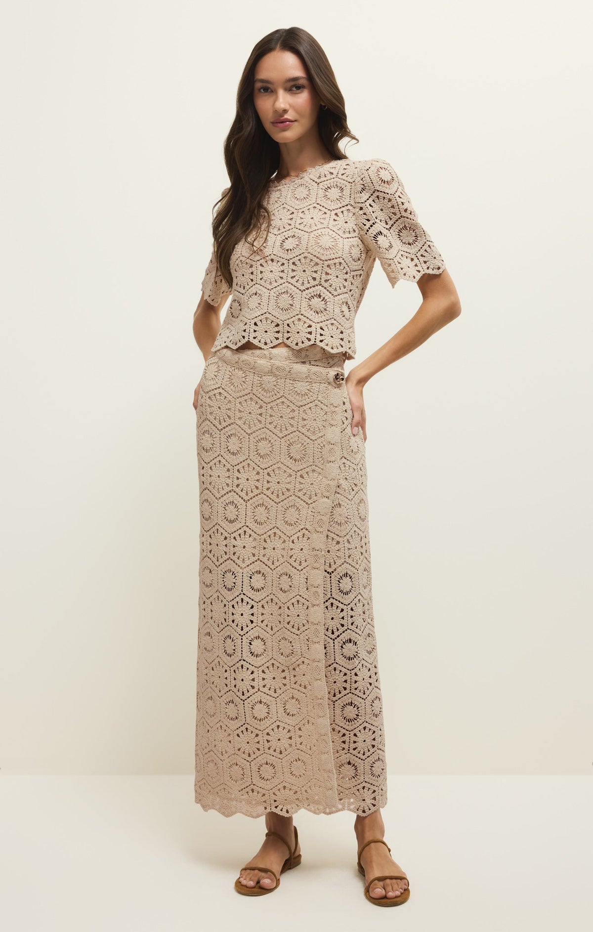 Raquel Lace Cropped Top